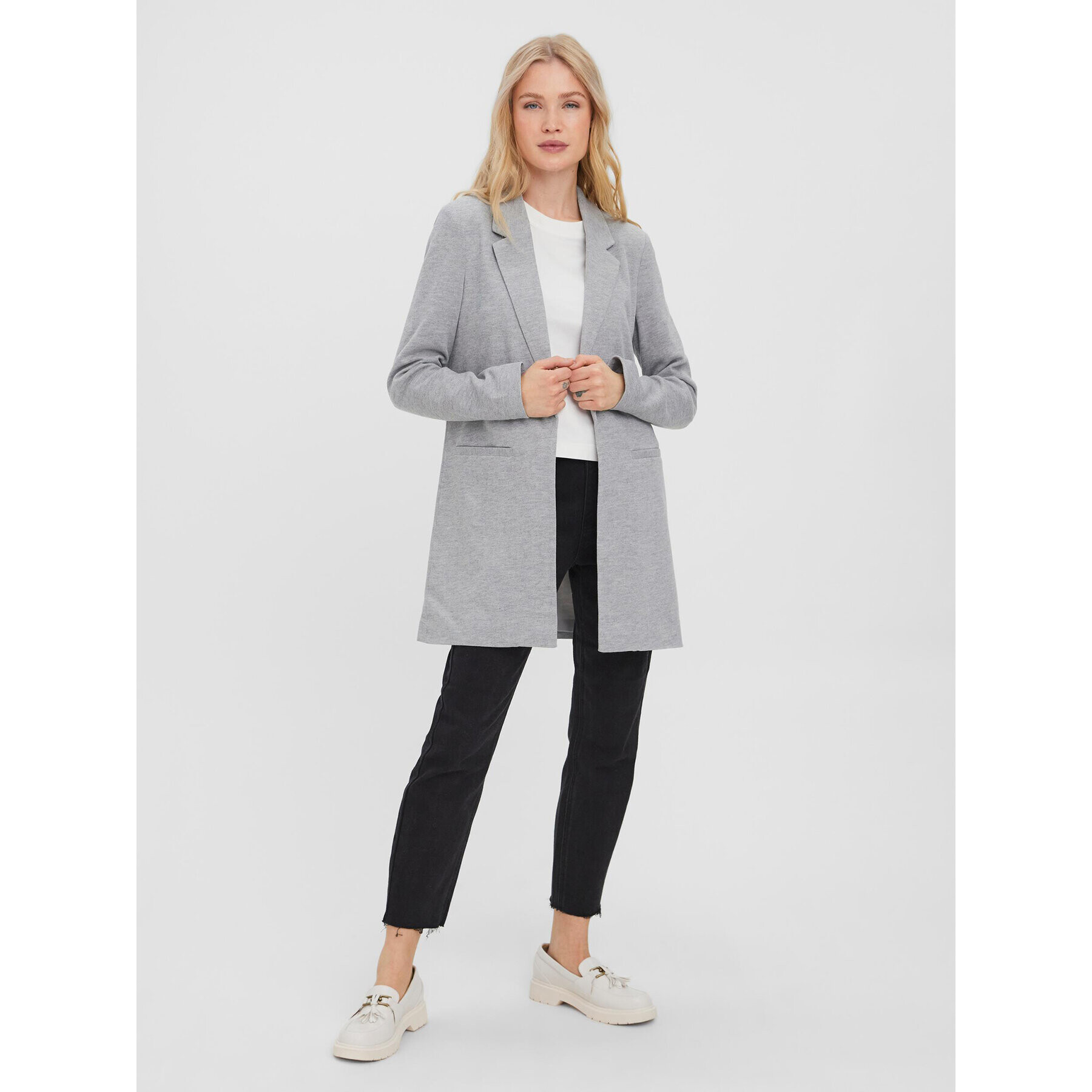 Vero Moda Сако Verina 10258618 Сив Regular Fit - Pepit.bg