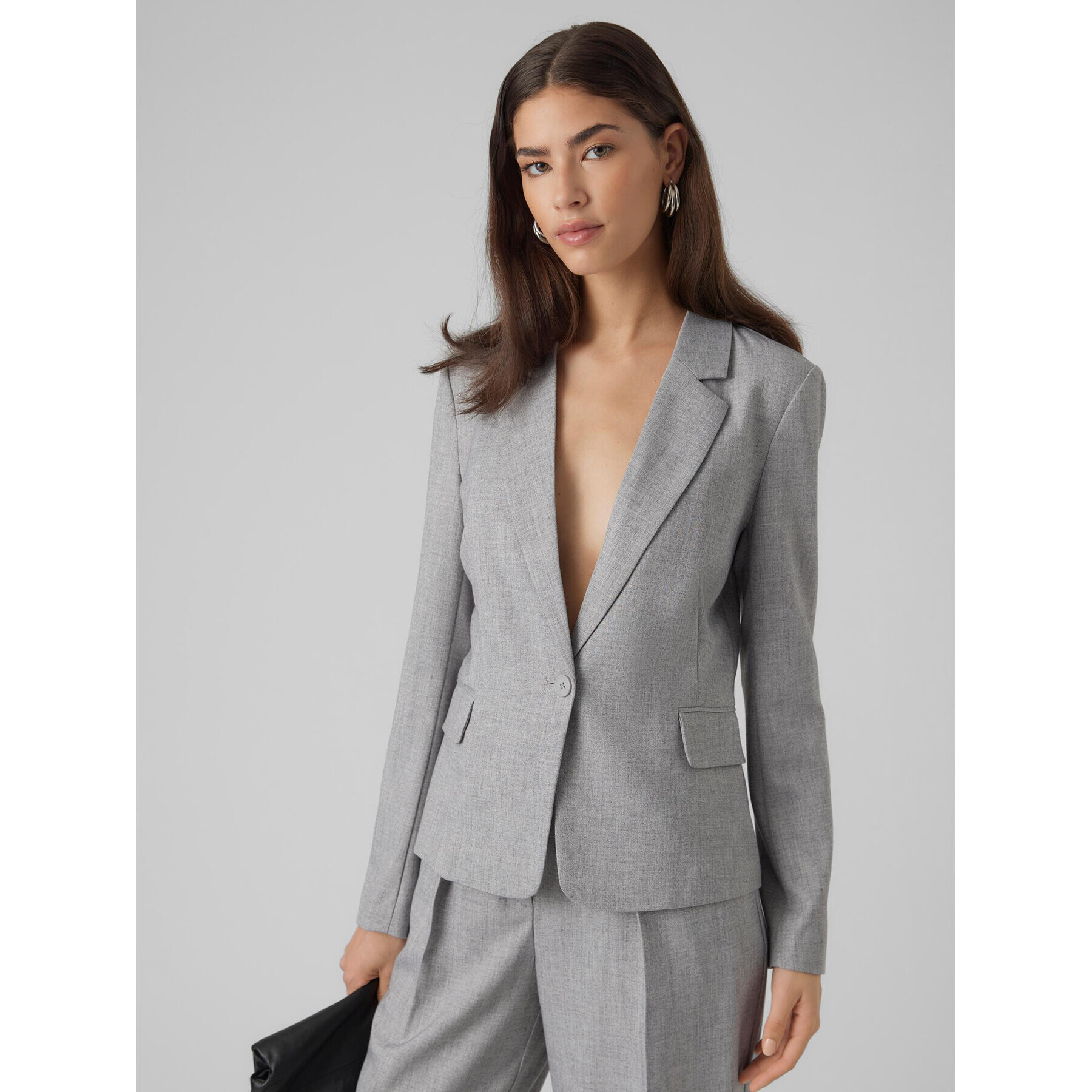 Vero Moda Сако Yolanda 10301257 Сив Slim Fit - Pepit.bg