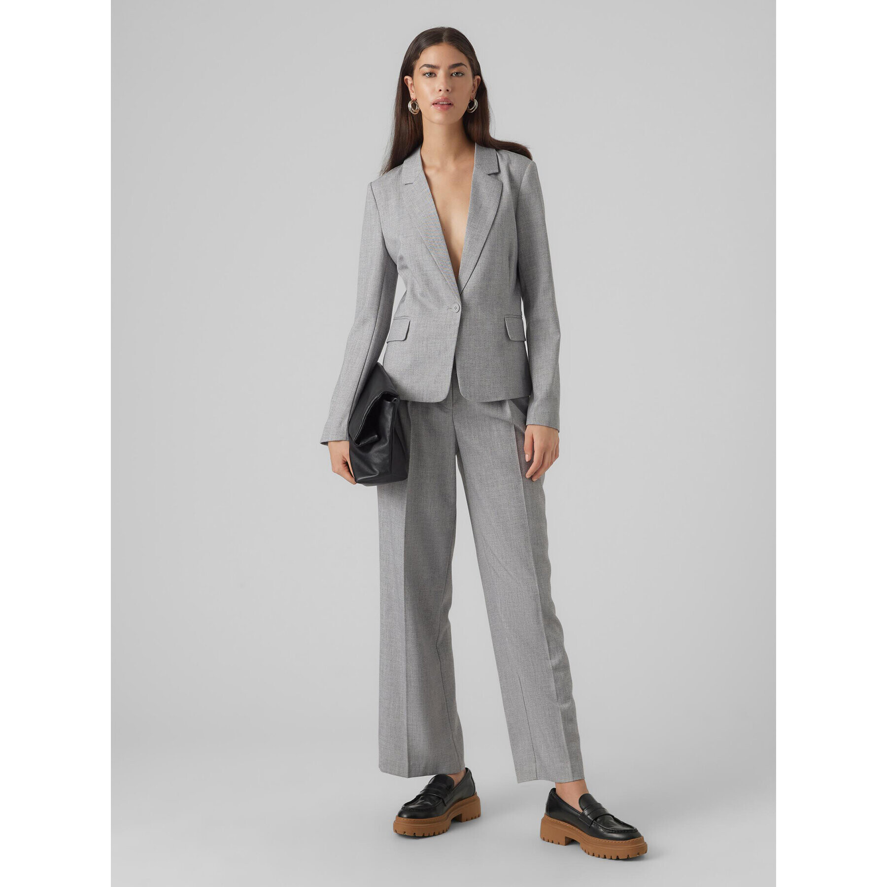 Vero Moda Сако Yolanda 10301257 Сив Slim Fit - Pepit.bg