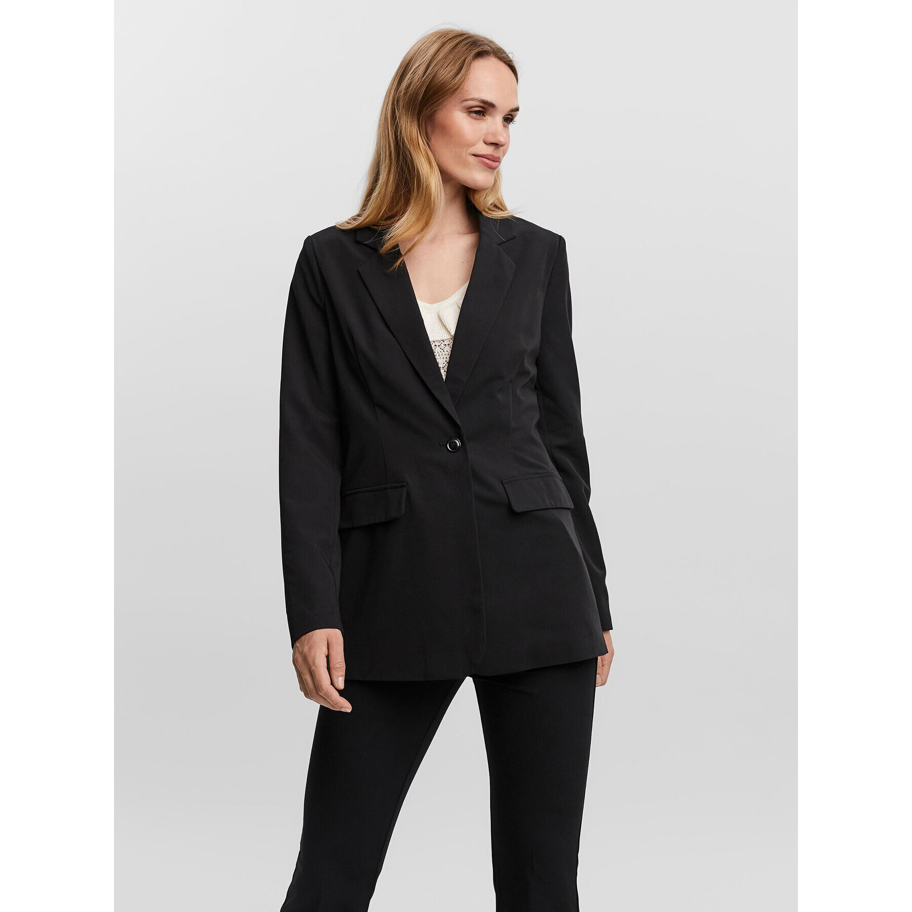 Vero Moda Сако Zelda 10259211 Черен Loose Fit - Pepit.bg