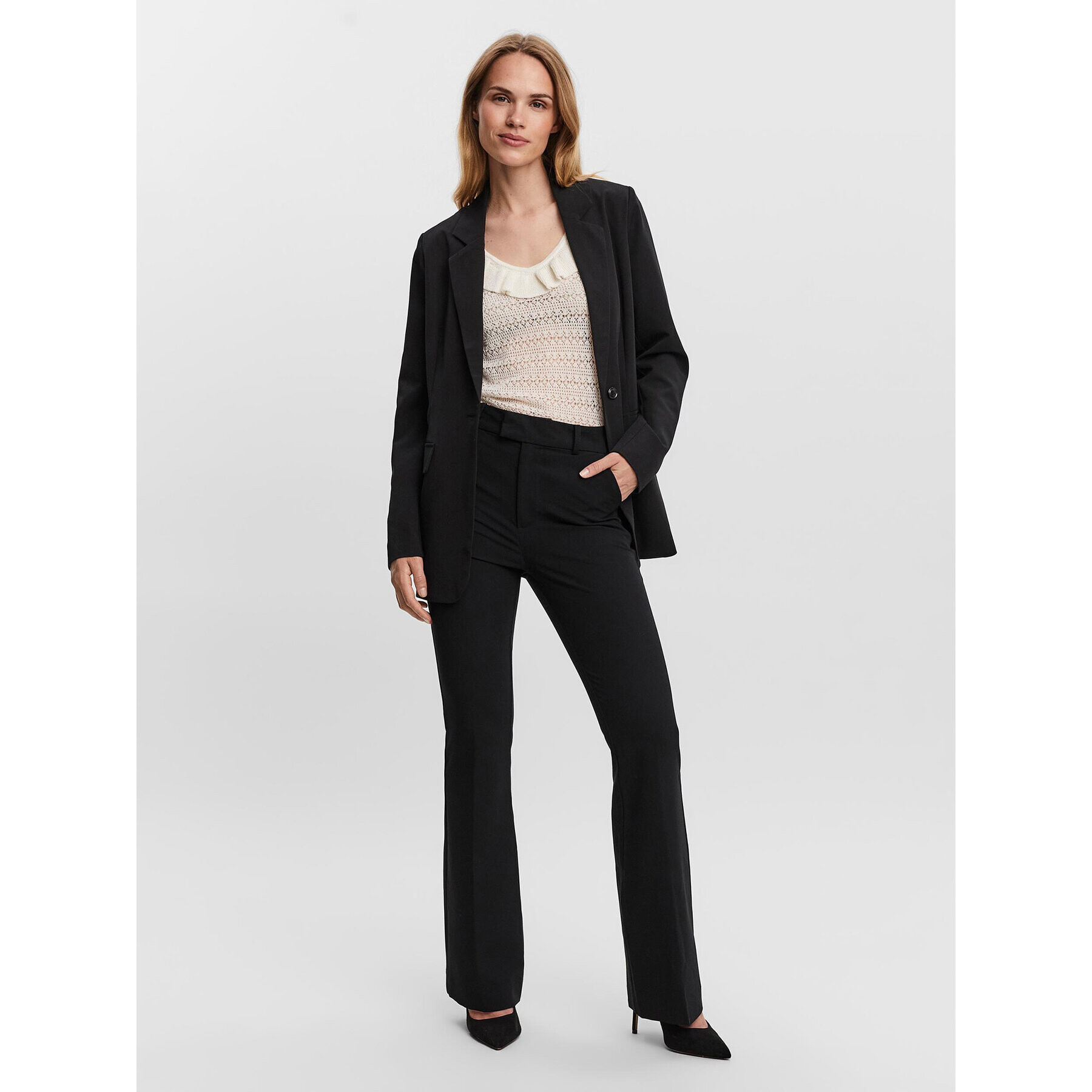Vero Moda Сако Zelda 10259211 Черен Loose Fit - Pepit.bg