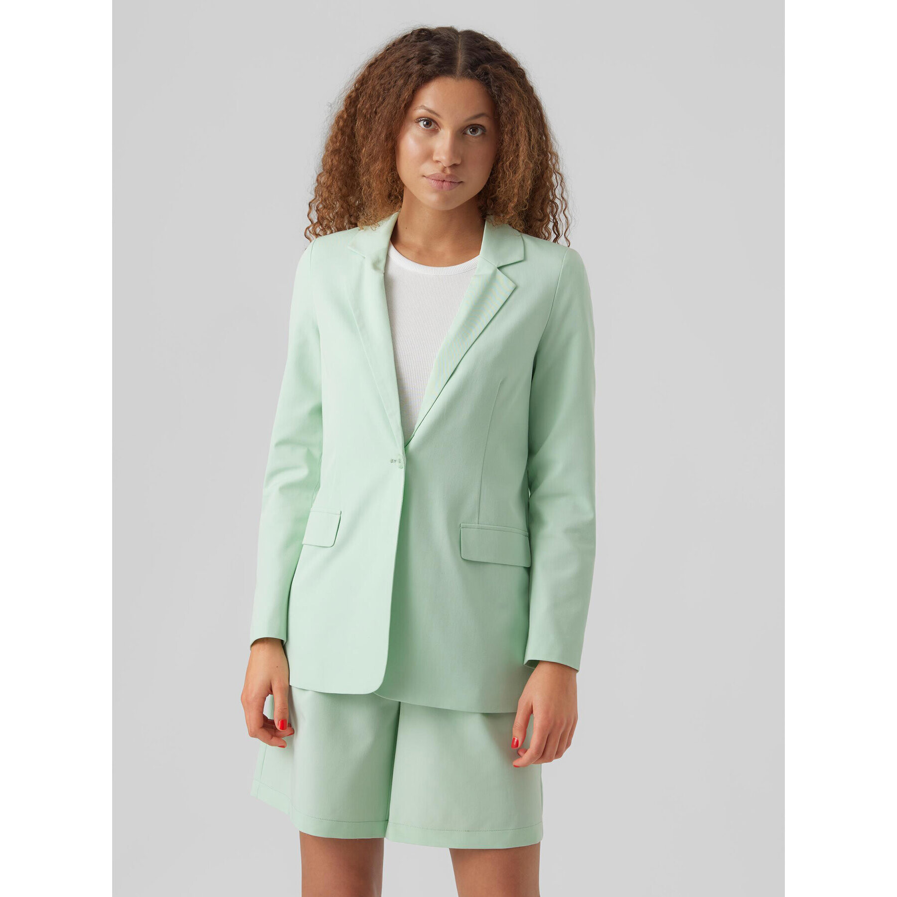 Vero Moda Сако Zelda 10259211 Зелен Loose Fit - Pepit.bg
