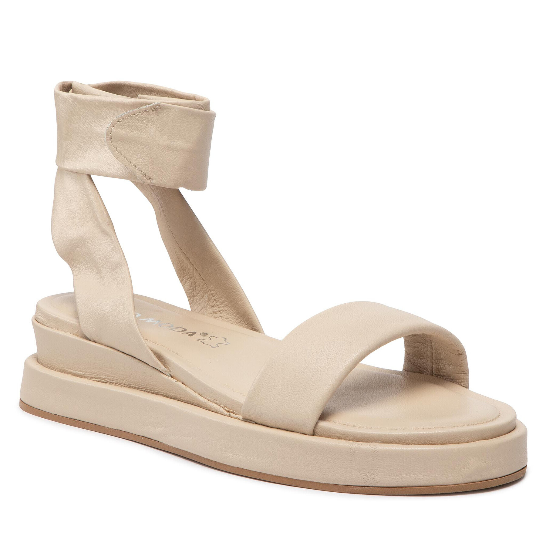 Vero Moda Сандали Vmlay Leather Sandal 10265513 Бежов - Pepit.bg