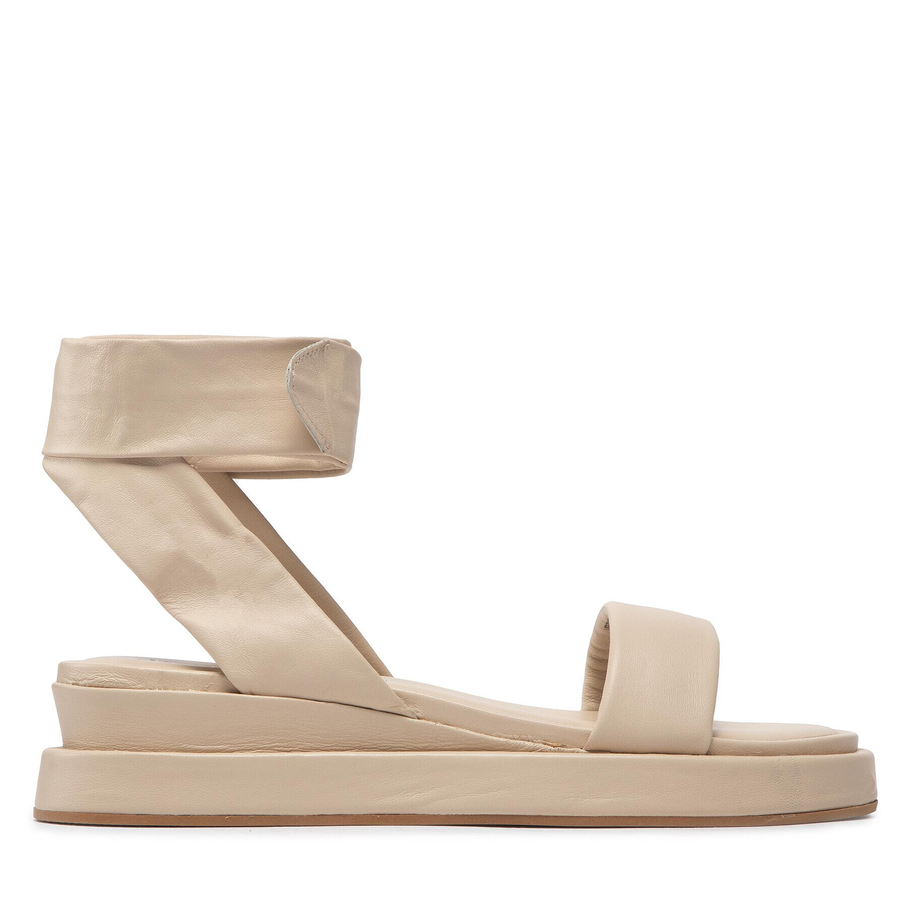 Vero Moda Сандали Vmlay Leather Sandal 10265513 Бежов - Pepit.bg