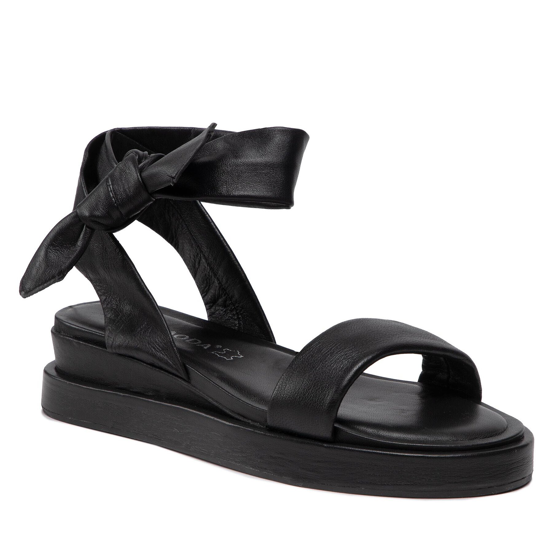 Vero Moda Сандали Vmlay Leather Sandal 10265513 Черен - Pepit.bg