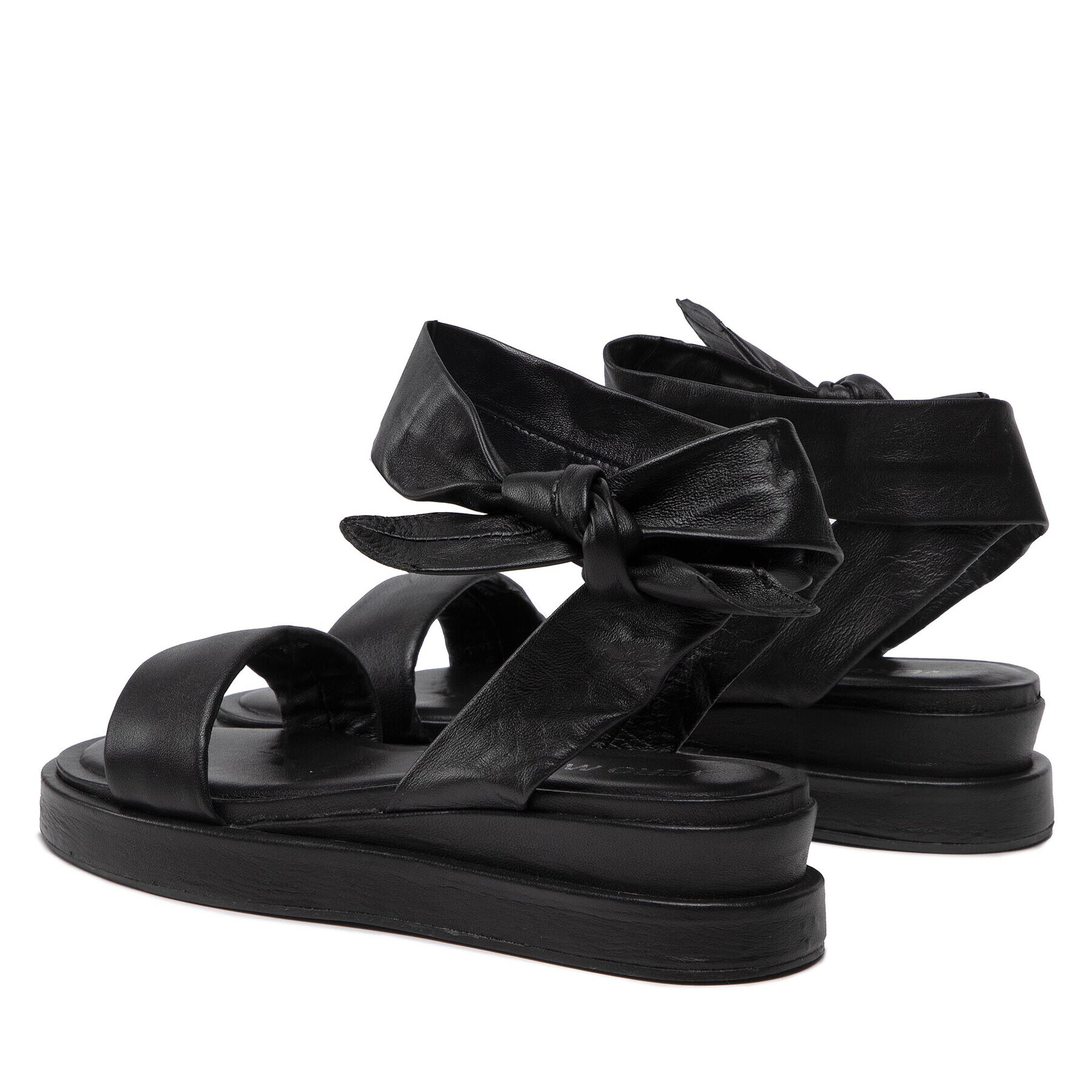 Vero Moda Сандали Vmlay Leather Sandal 10265513 Черен - Pepit.bg