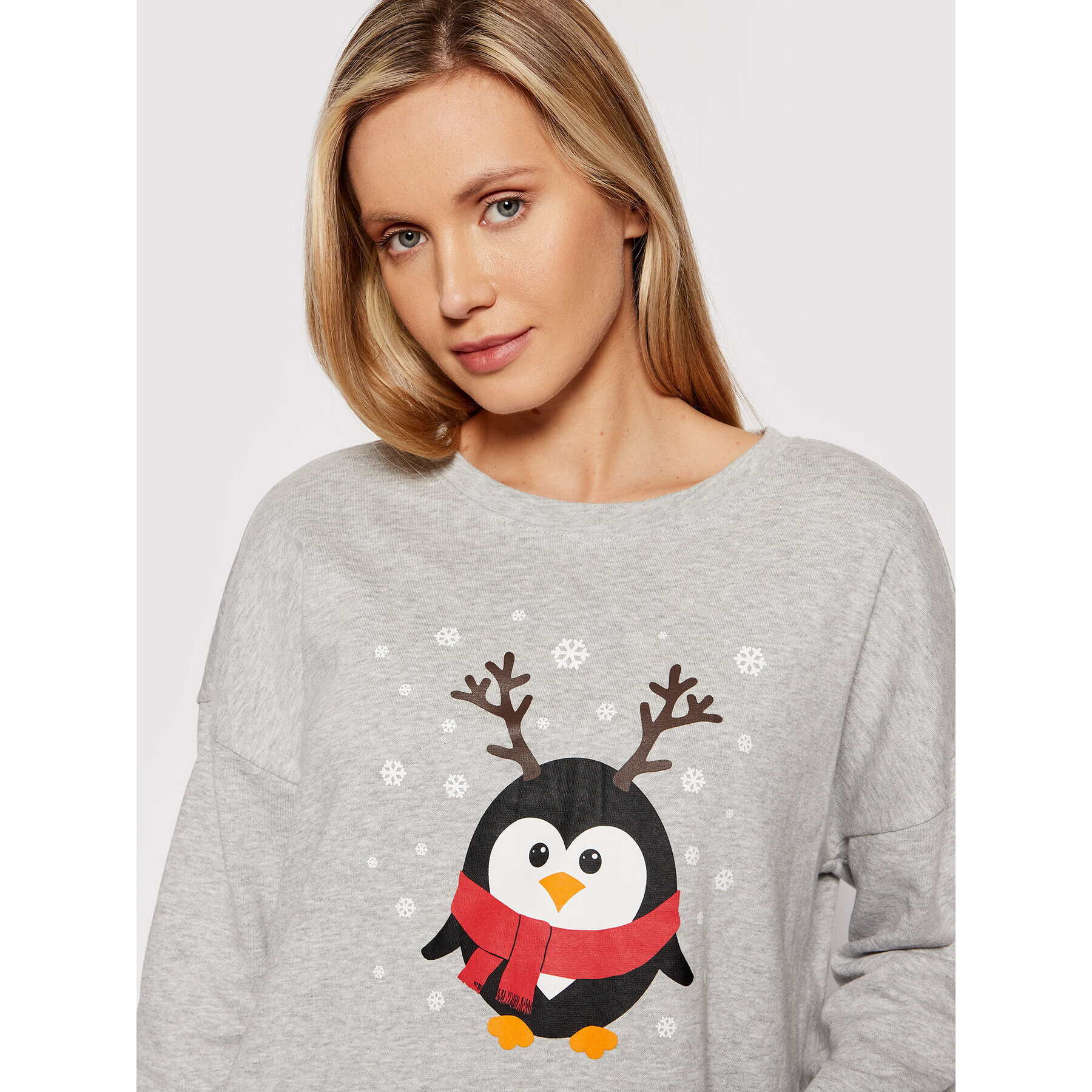 Vero Moda Суитшърт Penguin 10262928 Сив Regular Fit - Pepit.bg