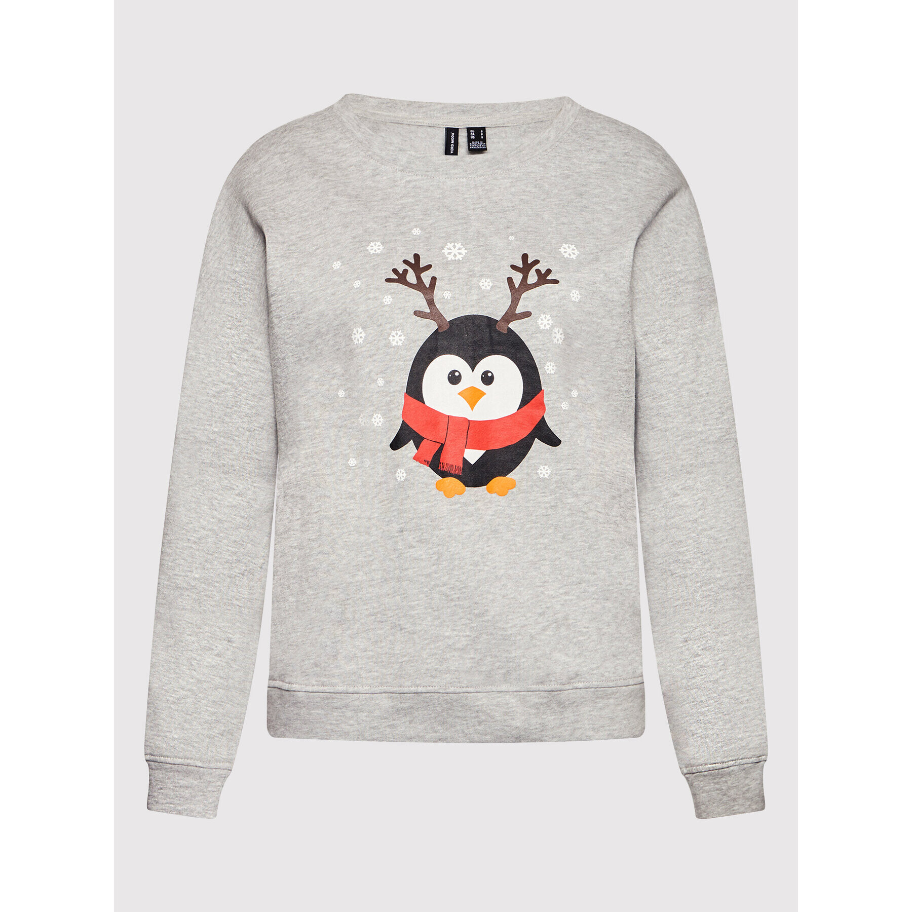 Vero Moda Суитшърт Penguin 10262928 Сив Regular Fit - Pepit.bg