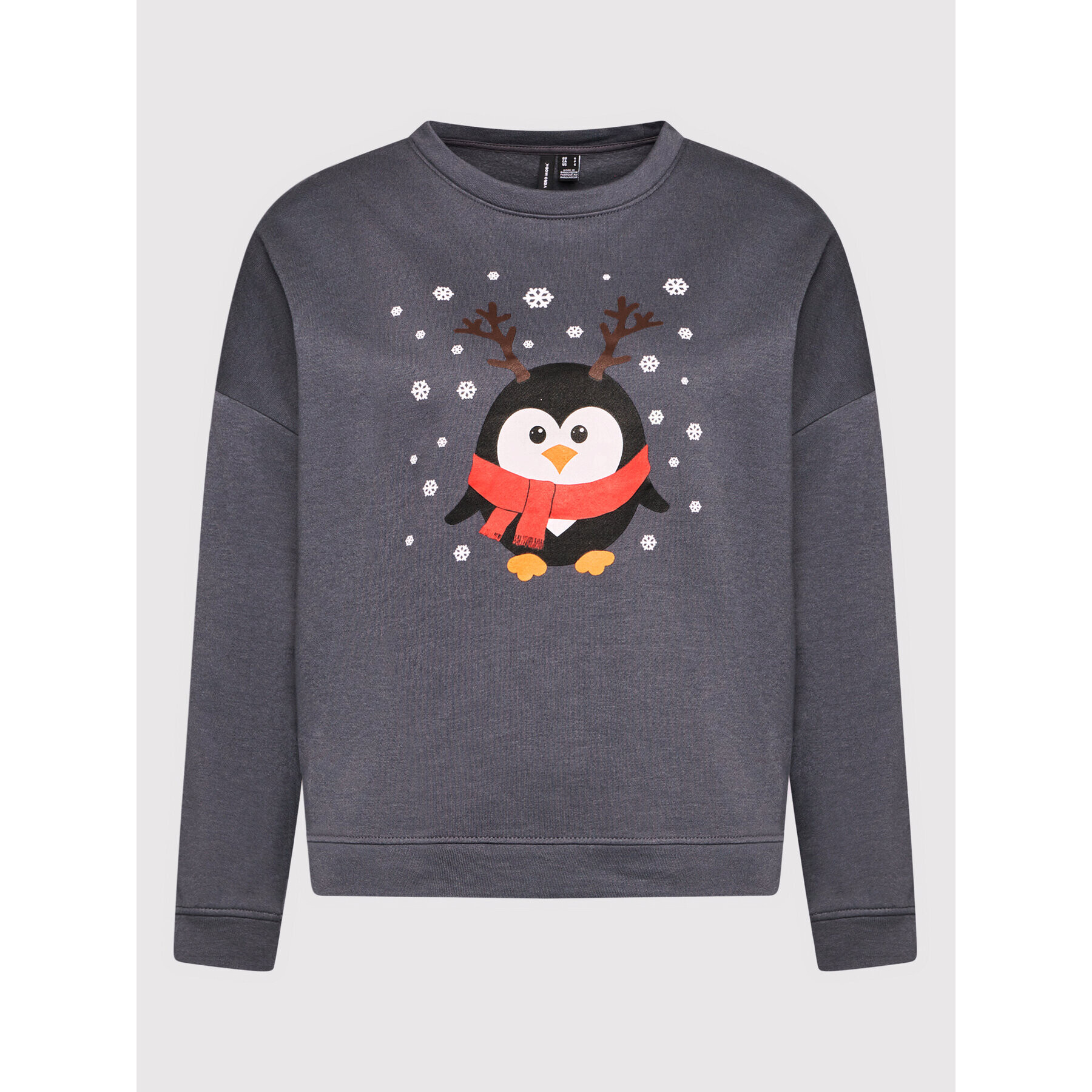 Vero Moda Суитшърт Penguin 10262928 Сив Regular Fit - Pepit.bg