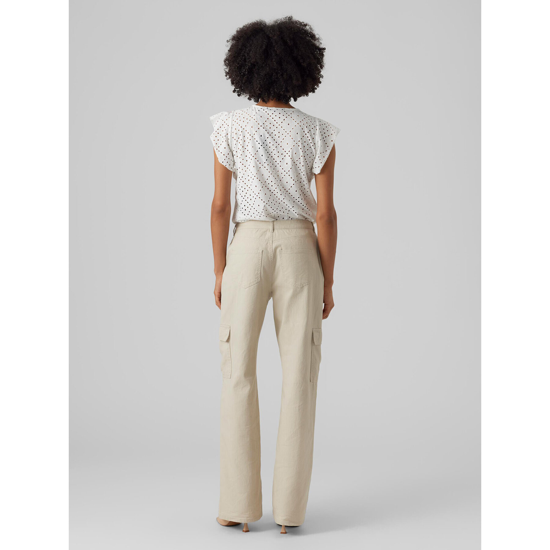Vero Moda Тишърт 10286067 Бял Loose Fit - Pepit.bg