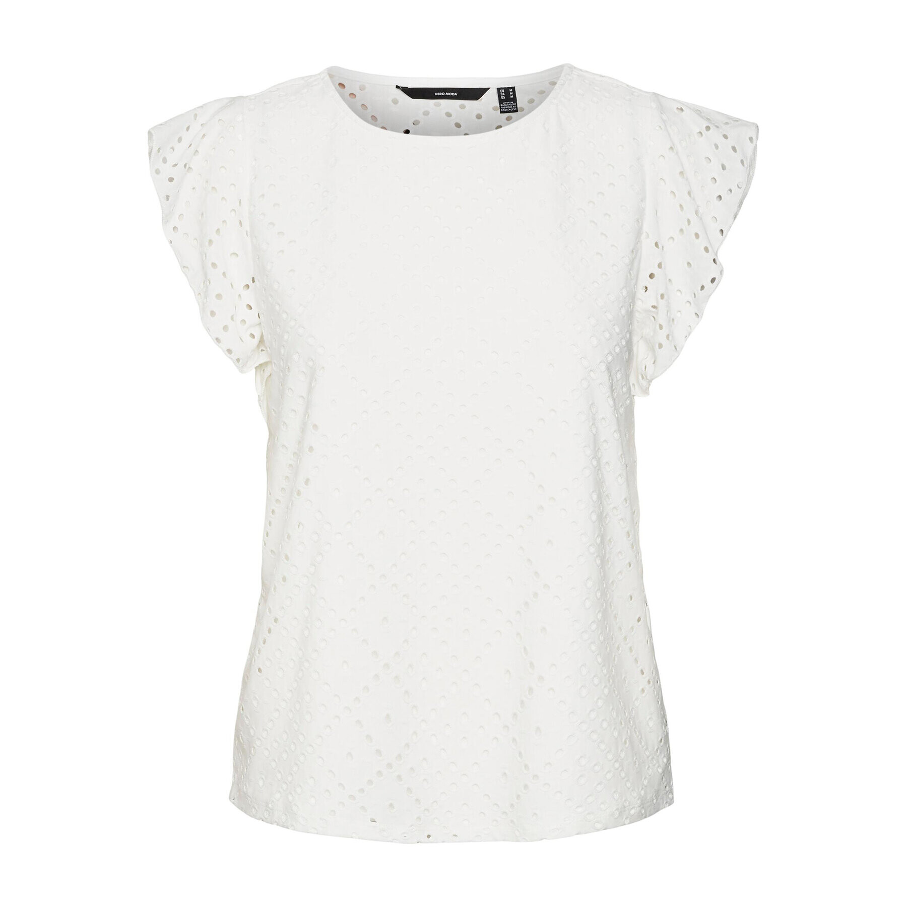 Vero Moda Тишърт 10286067 Бял Loose Fit - Pepit.bg