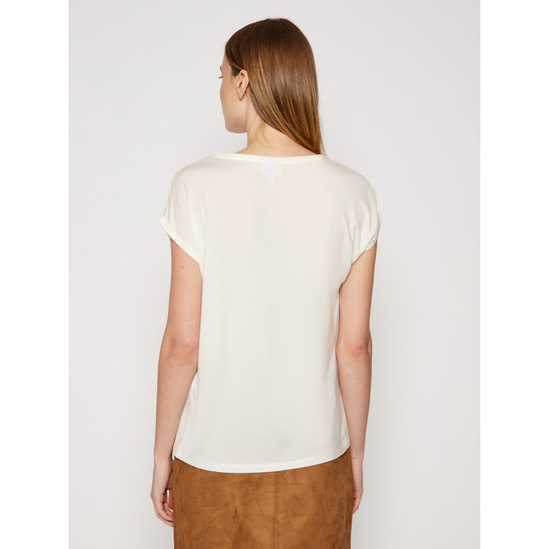 Vero Moda Тишърт Ava 10187159 Бял Relaxed Fit - Pepit.bg