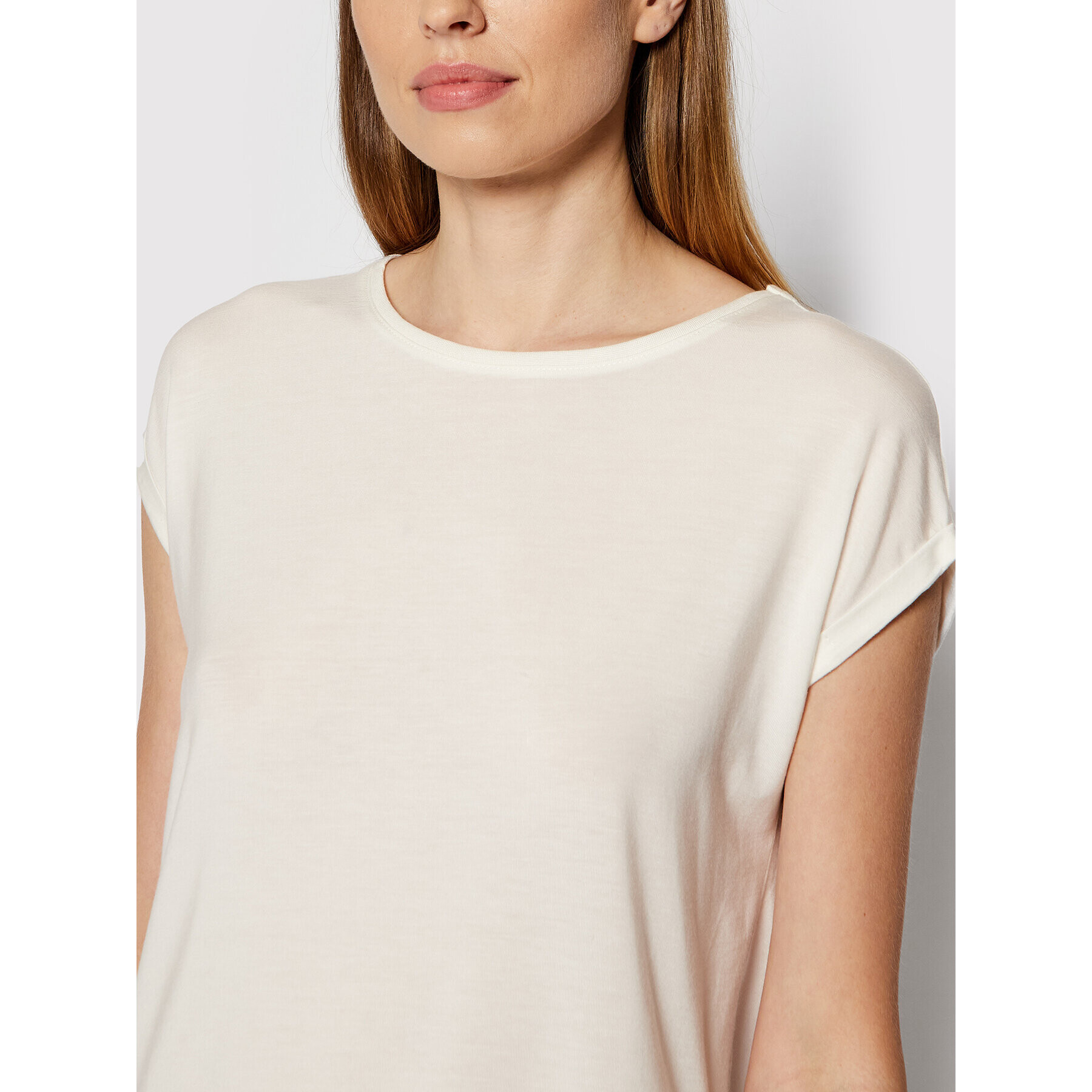 Vero Moda Тишърт Ava 10187159 Бял Relaxed Fit - Pepit.bg
