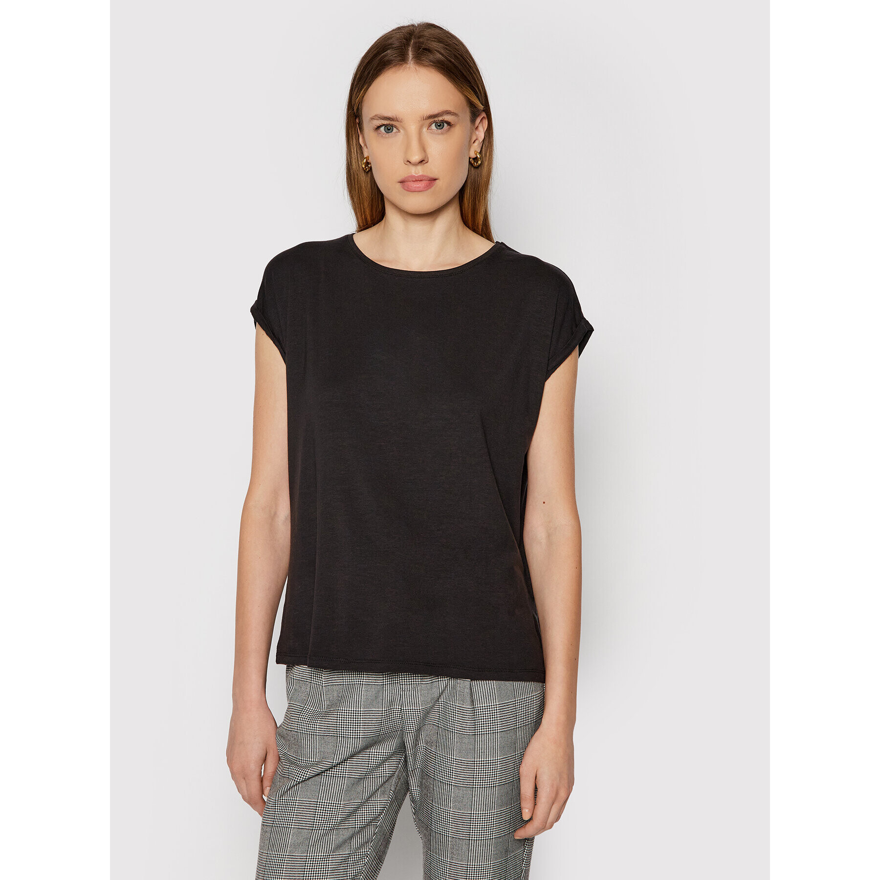 Vero Moda Тишърт Ava 10187159 Черен Relaxed Fit - Pepit.bg