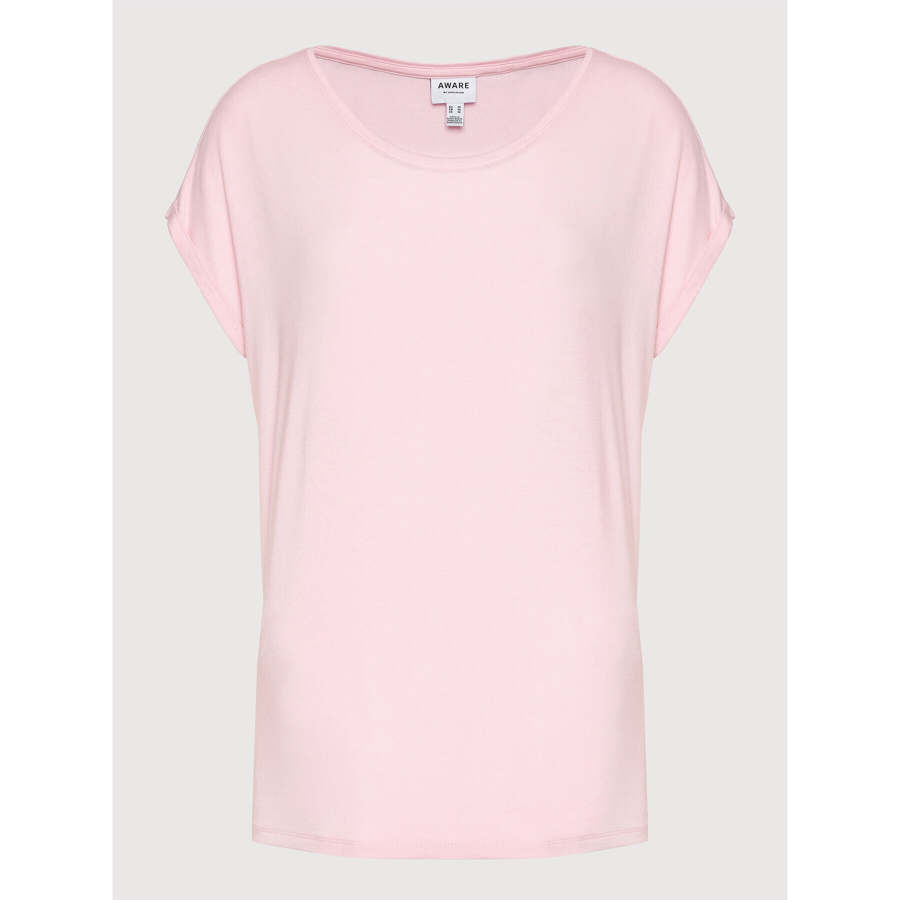 Vero Moda Тишърт Ava 10187159 Розов Relaxed Fit - Pepit.bg