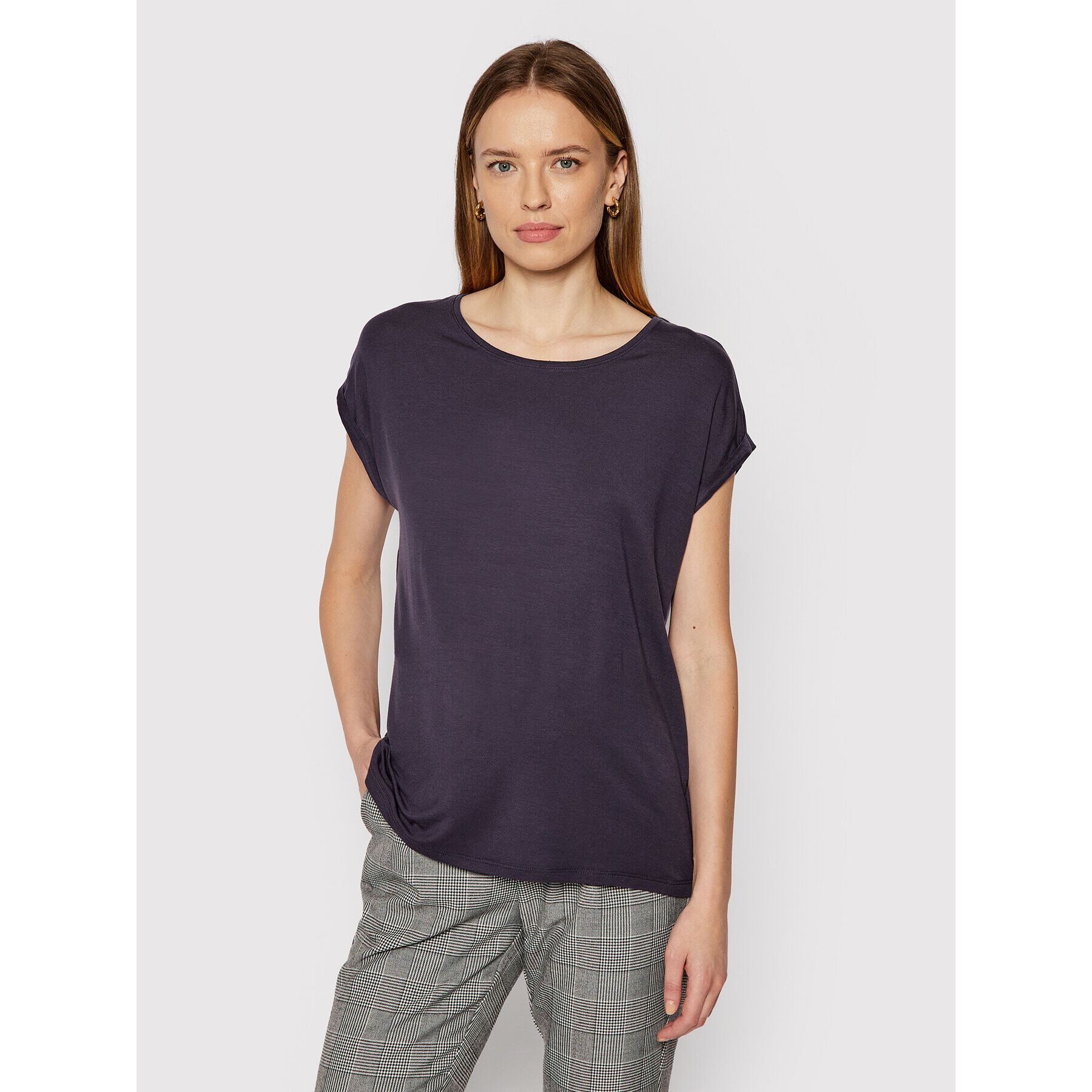 Vero Moda Тишърт Ava 10187159 Тъмносин Relaxed Fit - Pepit.bg