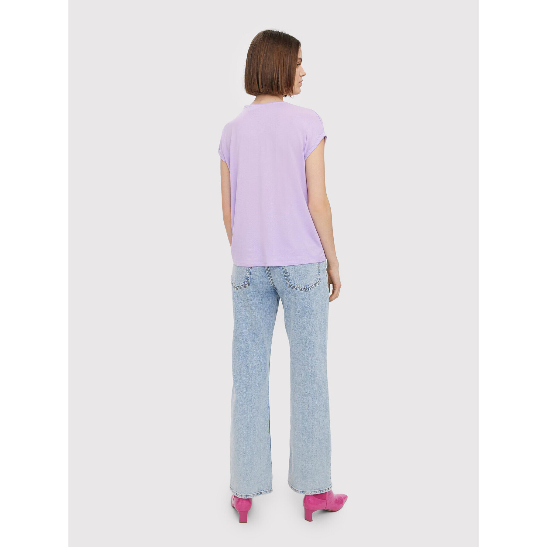 Vero Moda Тишърт Ava 10231343 Виолетов Regular Fit - Pepit.bg
