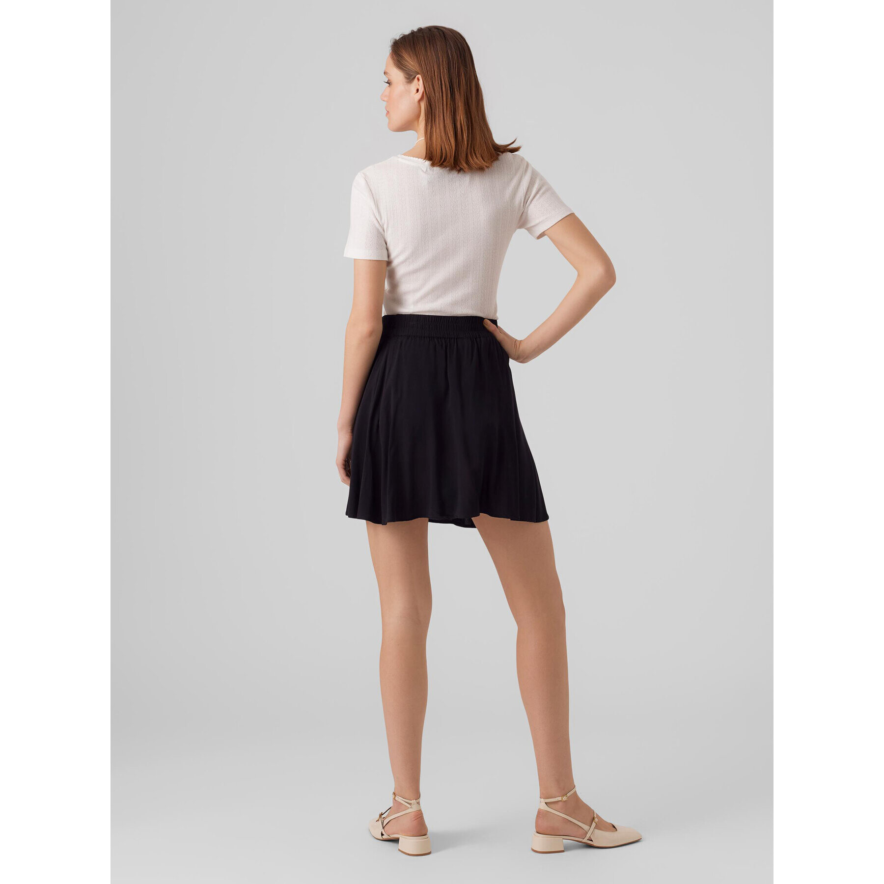 Vero Moda Тишърт Casja 10286071 Бял Regular Fit - Pepit.bg