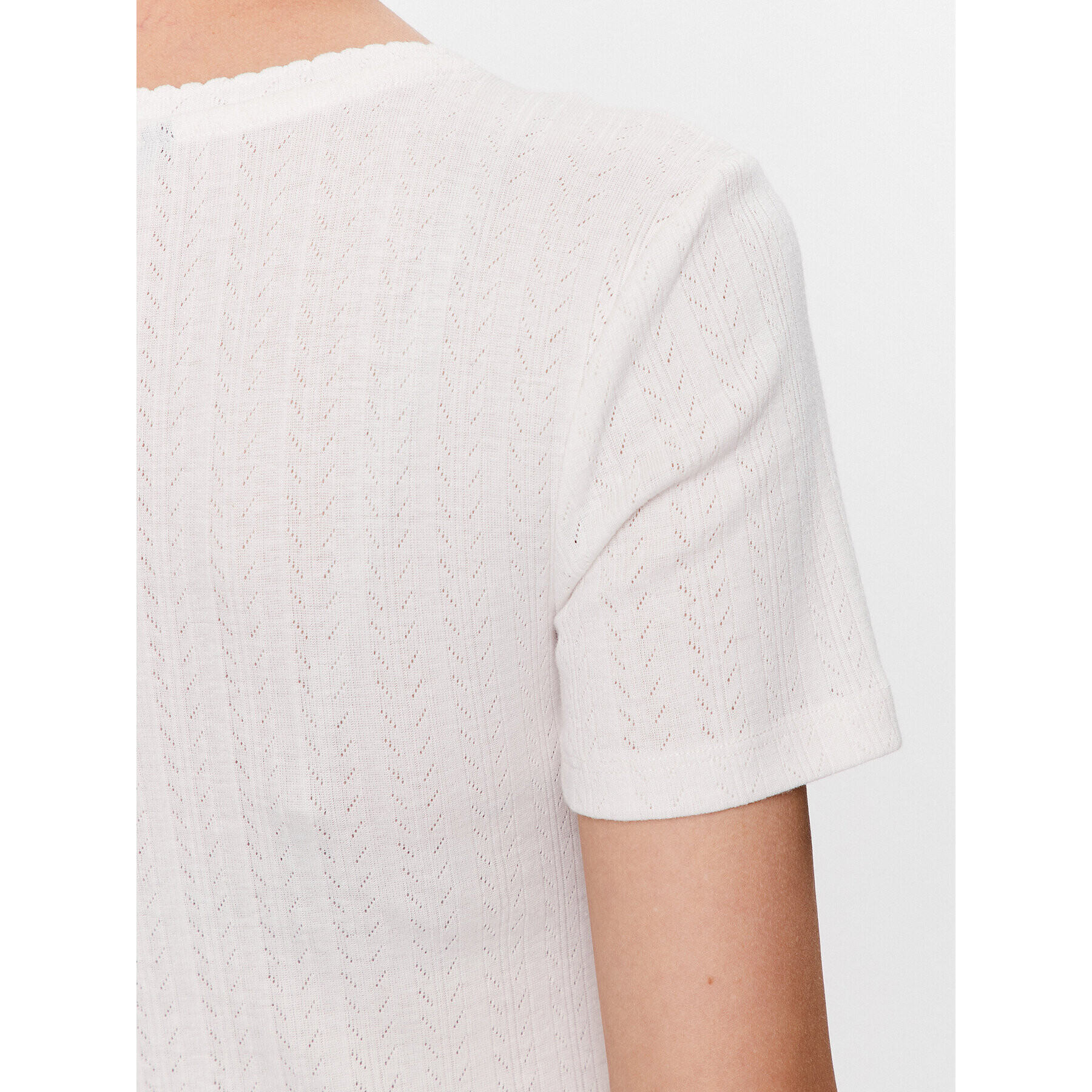 Vero Moda Тишърт Casja 10286071 Бял Regular Fit - Pepit.bg
