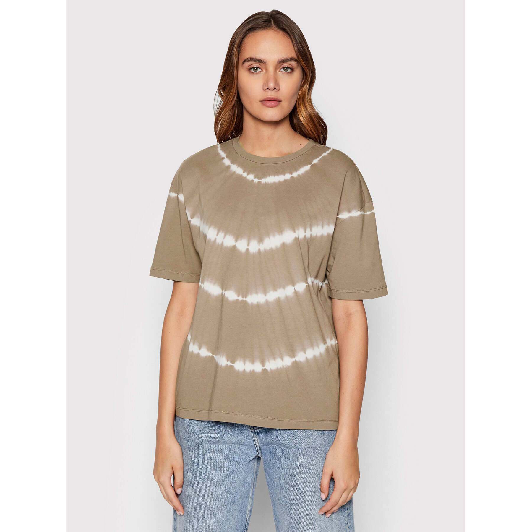 Vero Moda Тишърт Eara 10259827 Кафяв Oversize - Pepit.bg