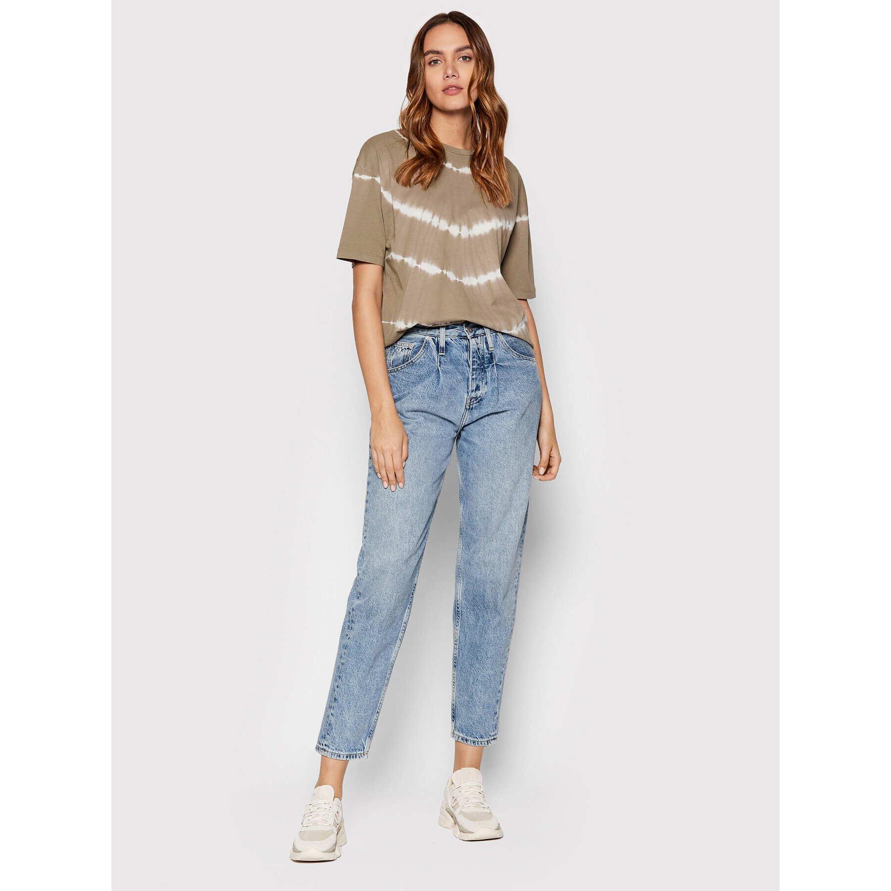 Vero Moda Тишърт Eara 10259827 Кафяв Oversize - Pepit.bg