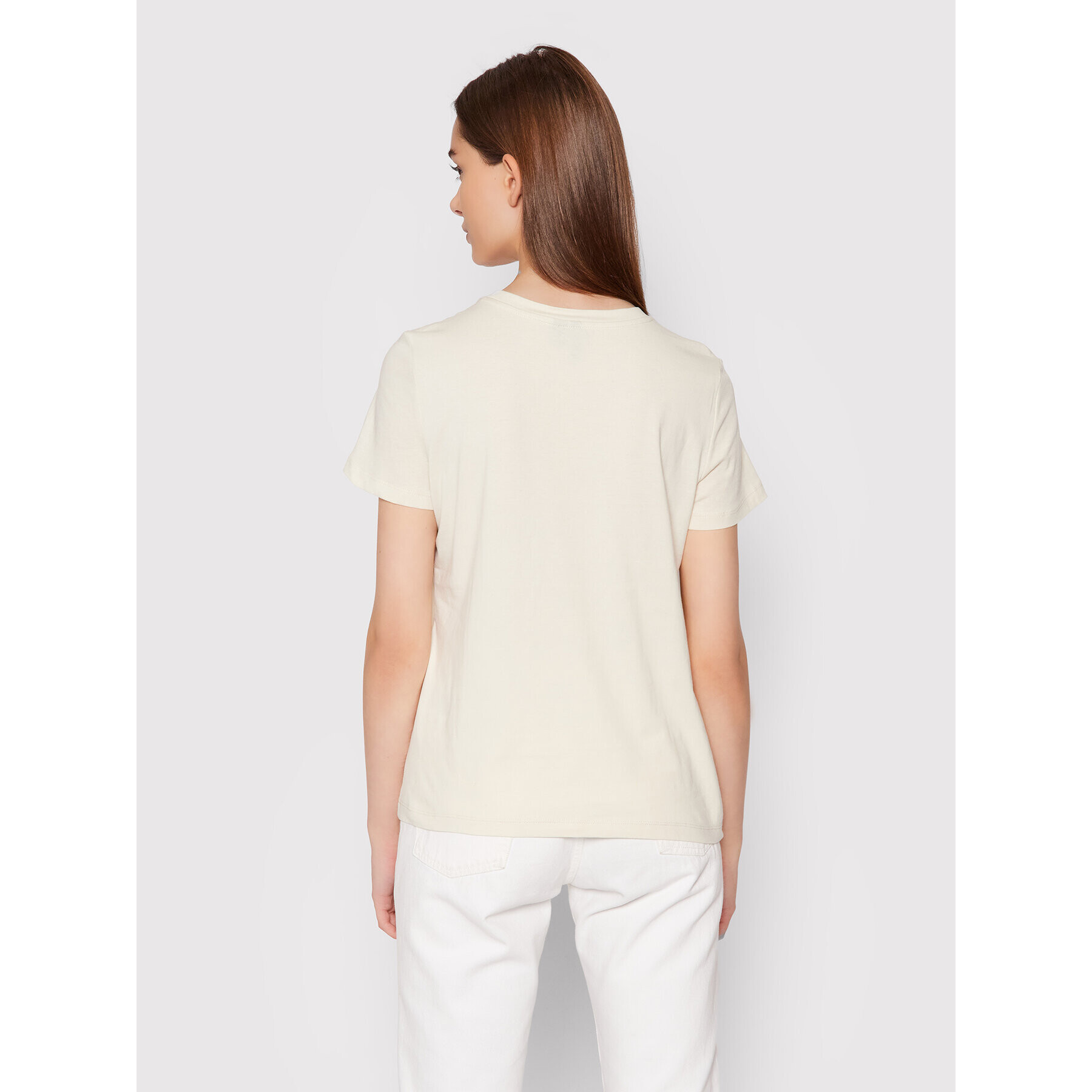 Vero Moda Тишърт Feminist 10262918 Бежов Regular Fit - Pepit.bg