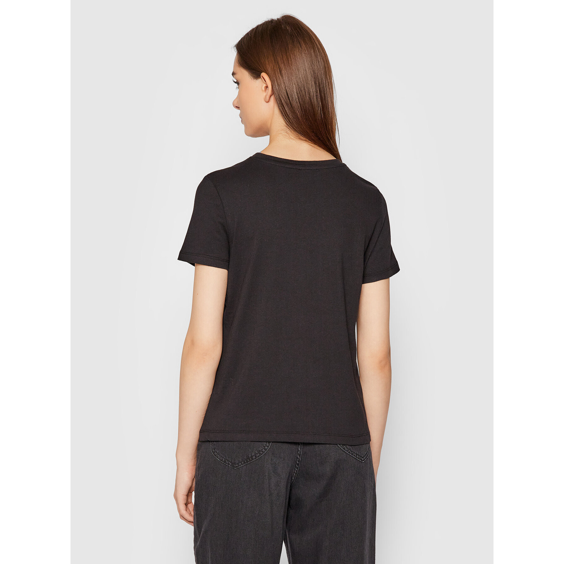 Vero Moda Тишърт Feminist 10262918 Черен Regular Fit - Pepit.bg