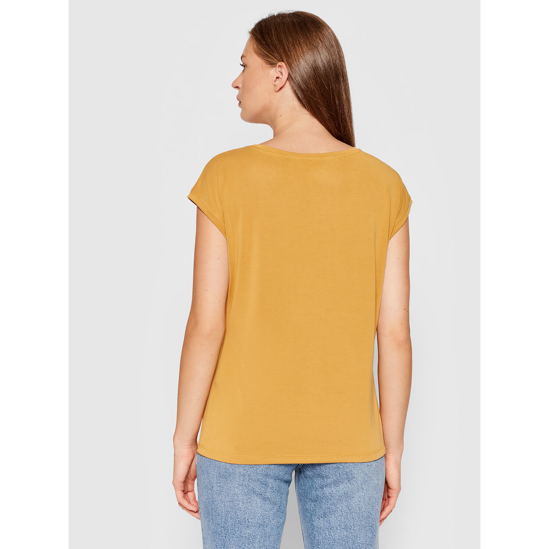 Vero Moda Тишърт Filli 10246928 Жълт Regular Fit - Pepit.bg