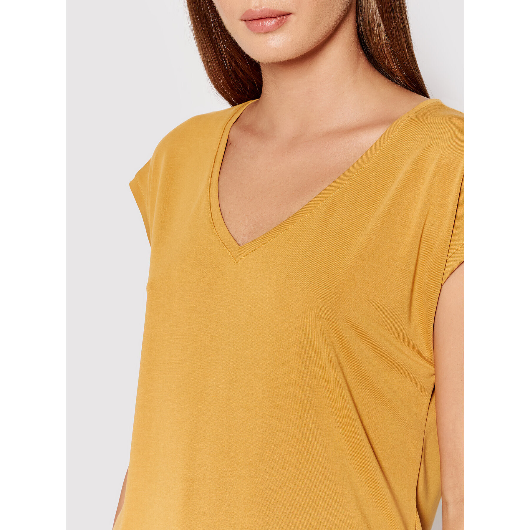 Vero Moda Тишърт Filli 10246928 Жълт Regular Fit - Pepit.bg
