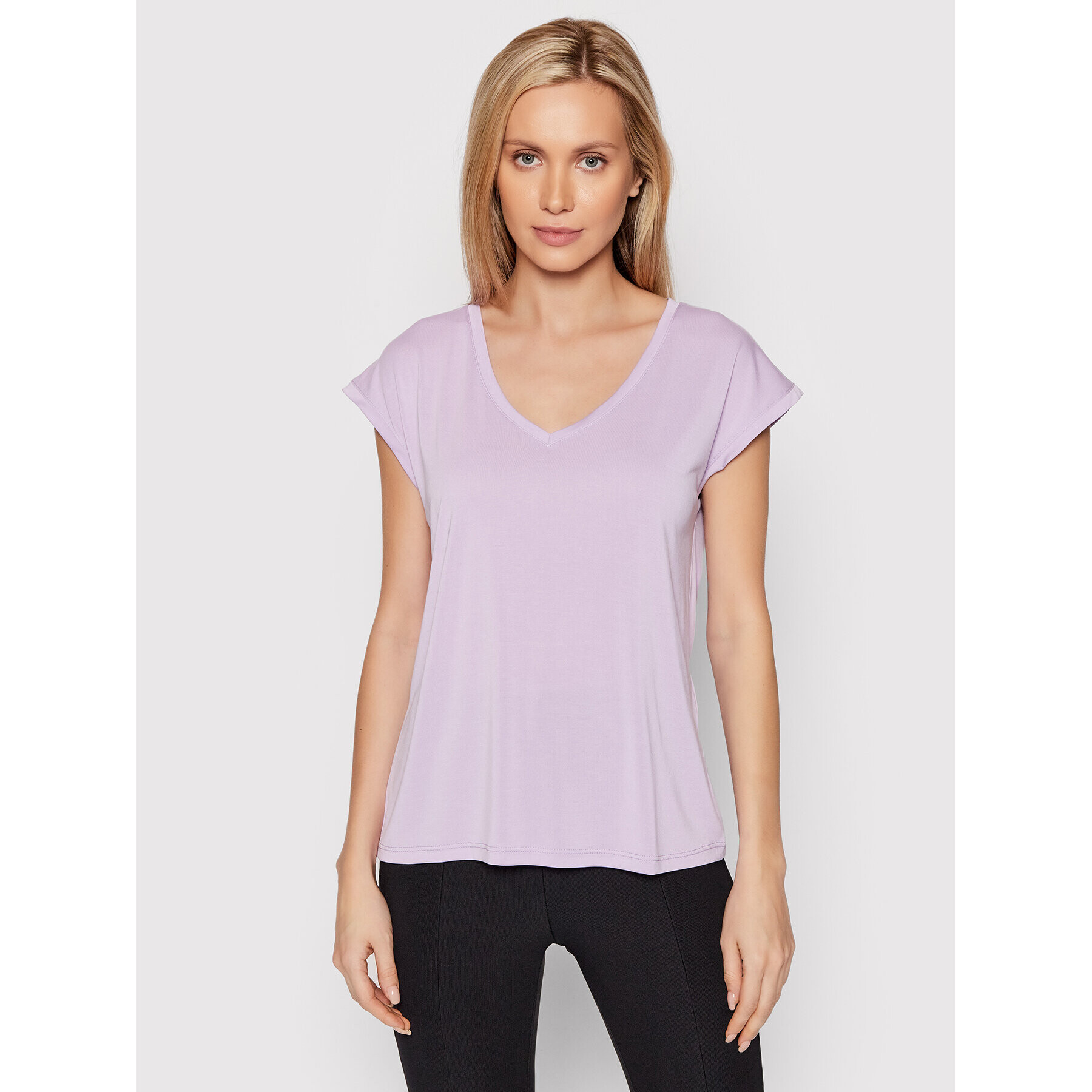 Vero Moda Тишърт Filli 10247666 Виолетов Regular Fit - Pepit.bg