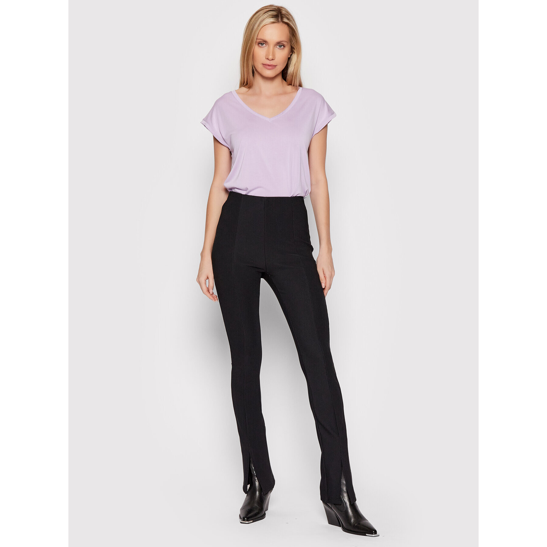 Vero Moda Тишърт Filli 10247666 Виолетов Regular Fit - Pepit.bg