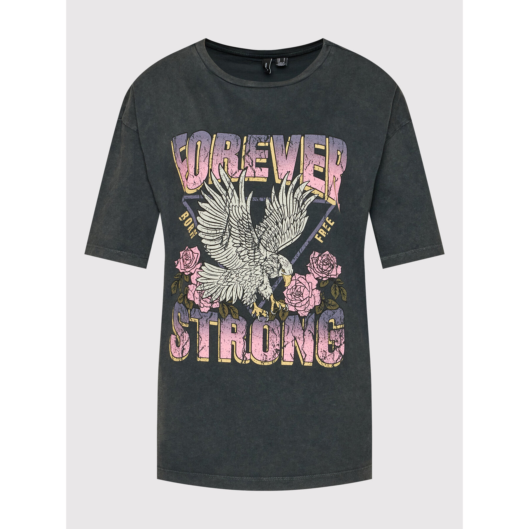 Vero Moda Тишърт Forever 10232956 Сив Oversize - Pepit.bg