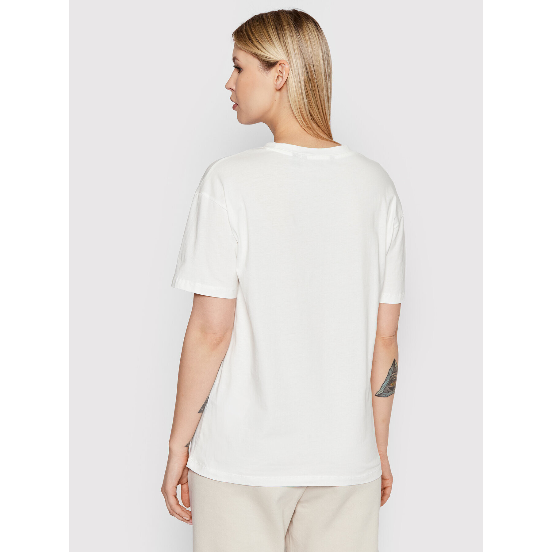 Vero Moda Тишърт Ibamia 10261039 Бял Relaxed Fit - Pepit.bg