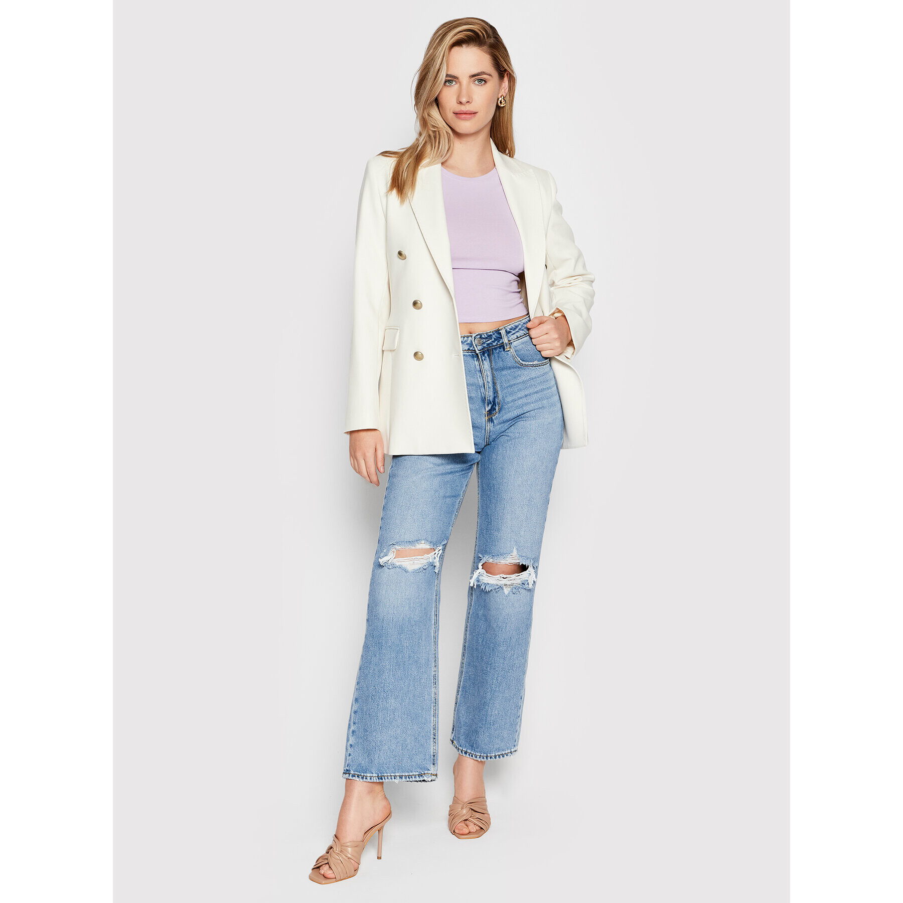 Vero Moda Тишърт Maxi 10260310 Виолетов Regular Fit - Pepit.bg