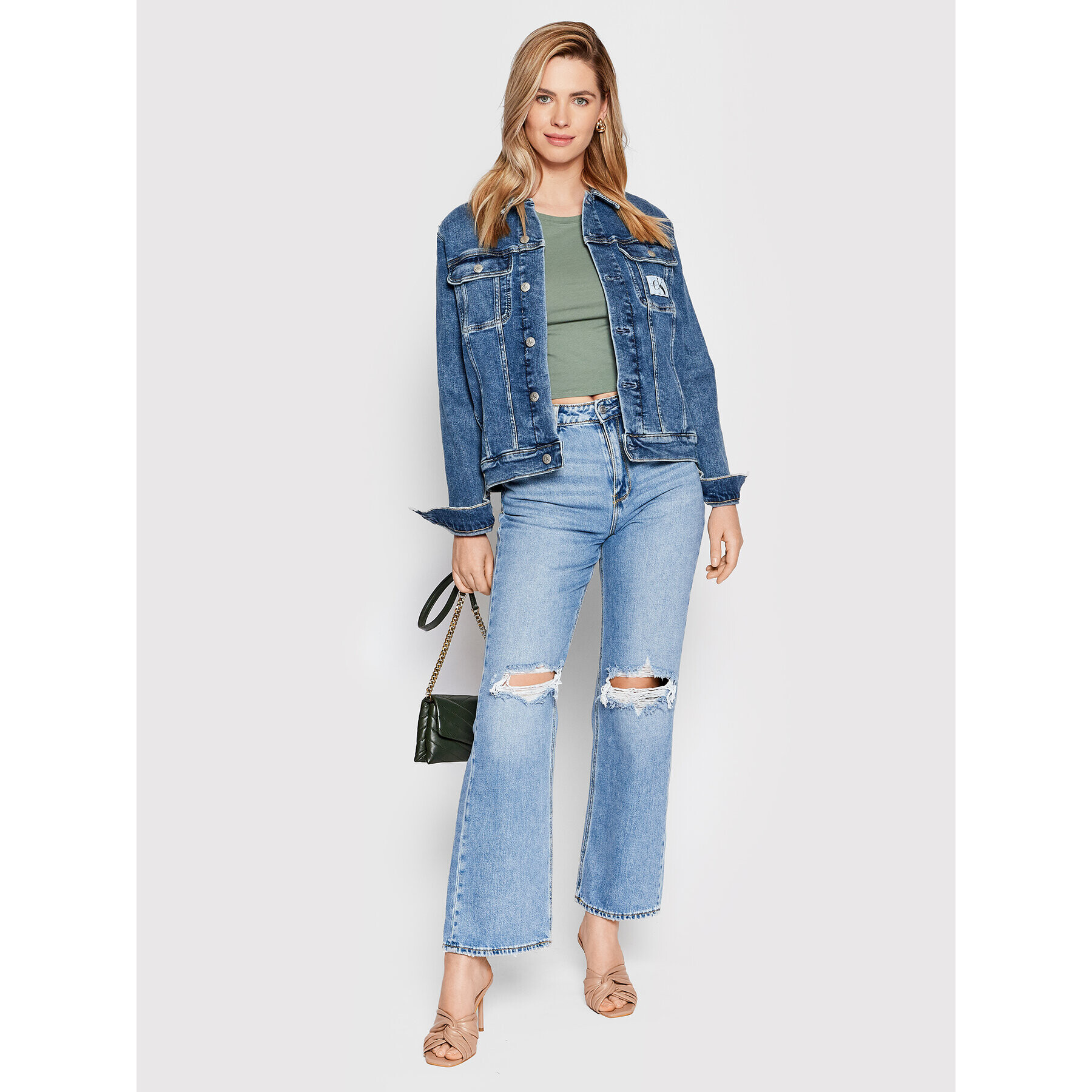Vero Moda Тишърт Maxi 10260310 Зелен Regular Fit - Pepit.bg