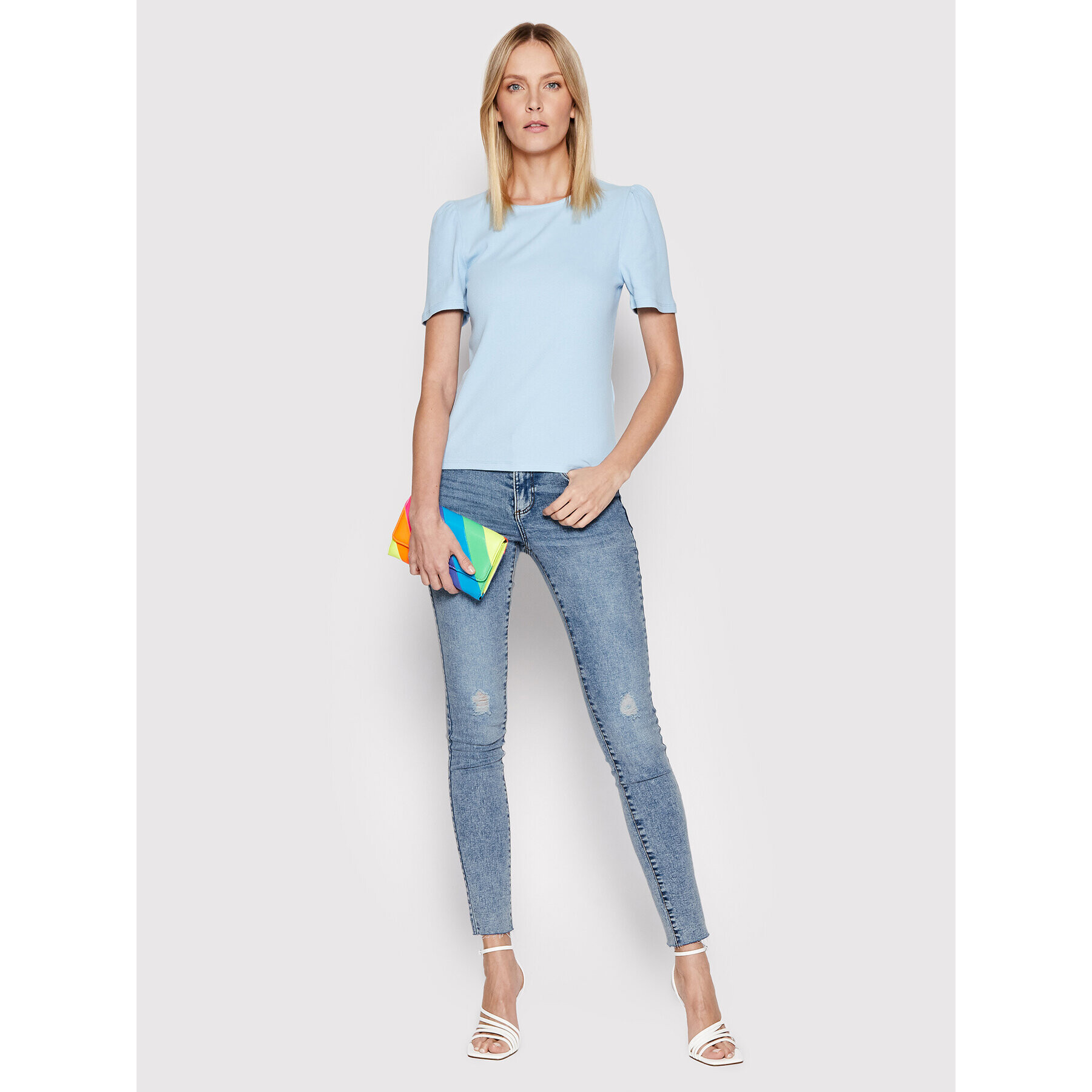 Vero Moda Тишърт Natasha 10264993 Син Regular Fit - Pepit.bg