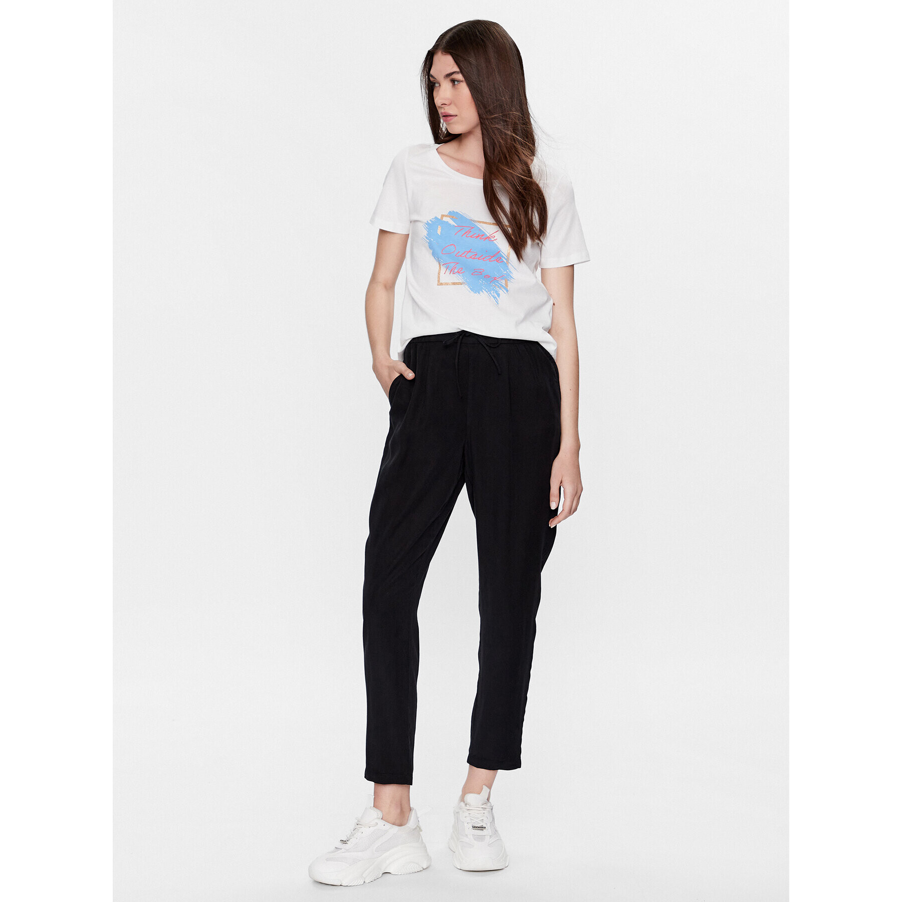 Vero Moda Тишърт Pamala 10284321 Бял Regular Fit - Pepit.bg