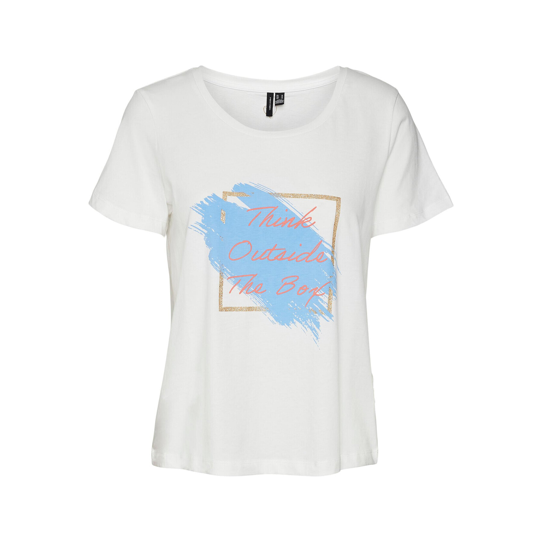 Vero Moda Тишърт Pamala 10284321 Бял Regular Fit - Pepit.bg