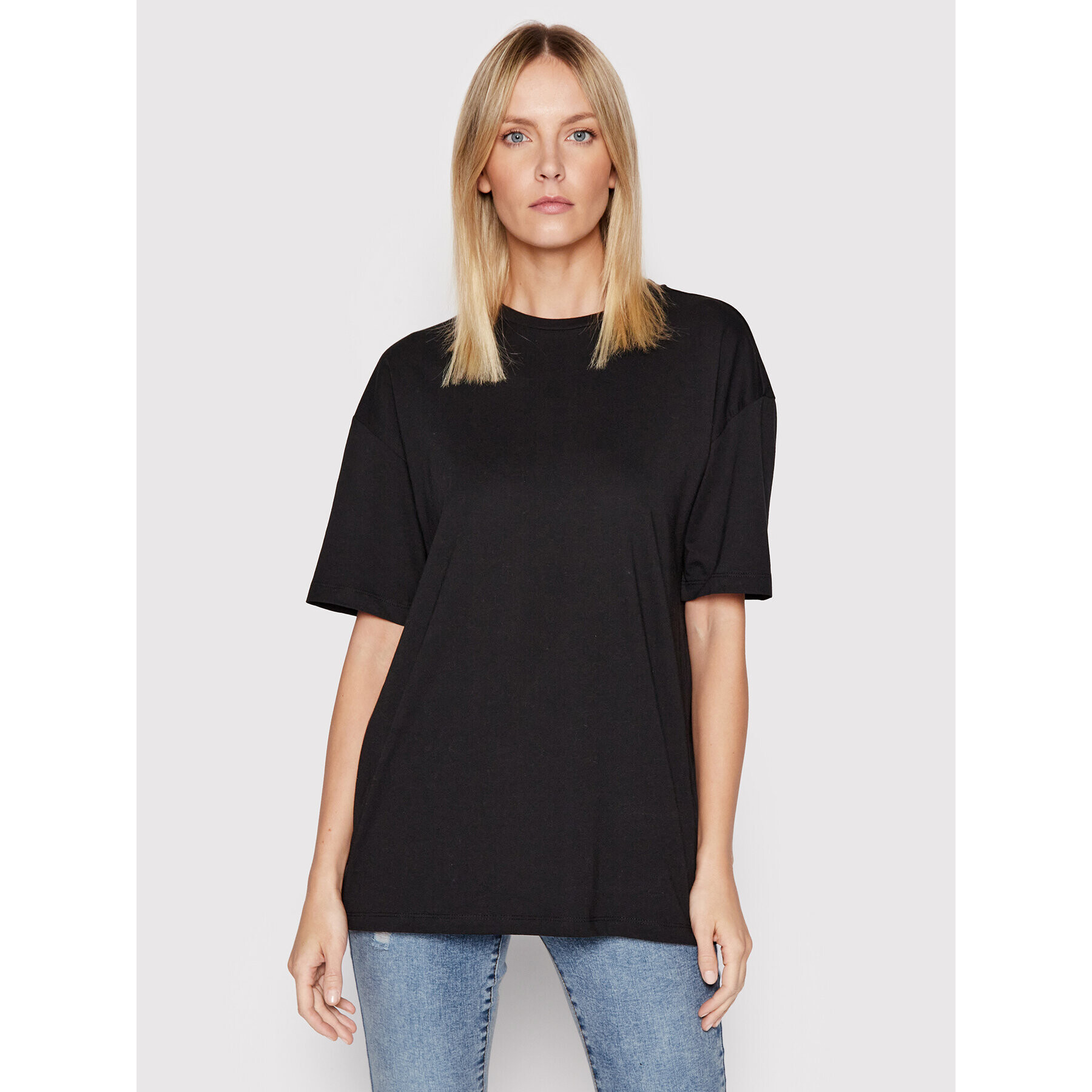 Vero Moda Тишърт Pia 10266756 Черен Oversize - Pepit.bg