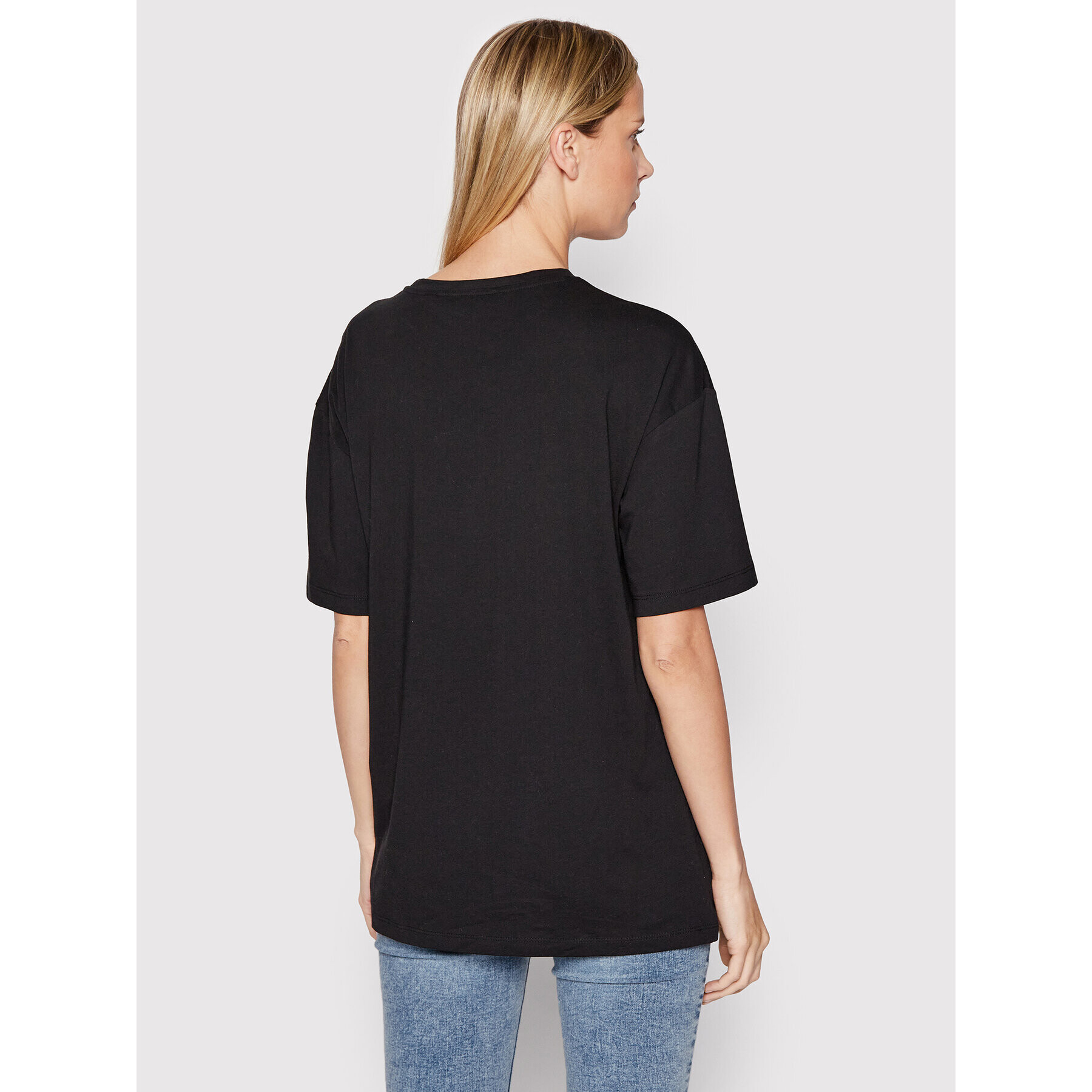 Vero Moda Тишърт Pia 10266756 Черен Oversize - Pepit.bg