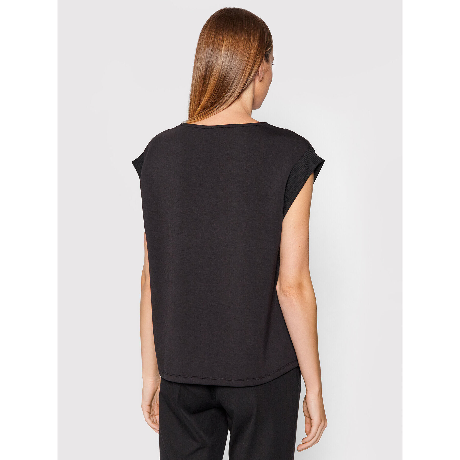 Vero Moda Тишърт Silky 10257332 Черен Regular Fit - Pepit.bg