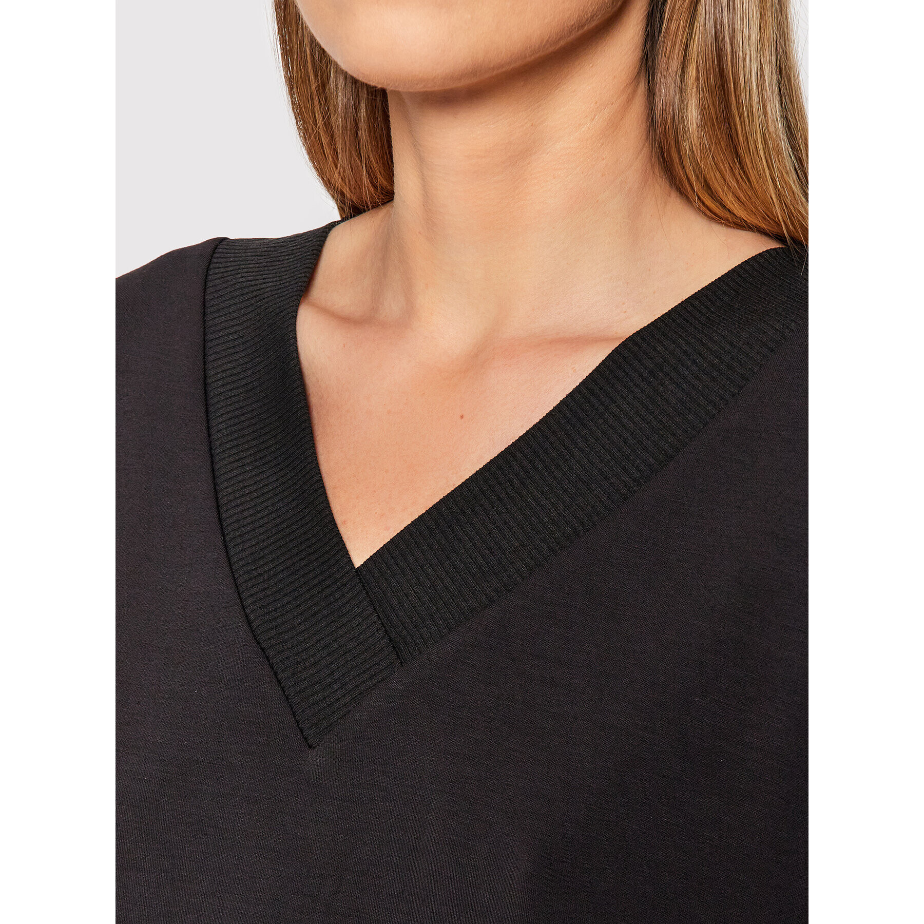 Vero Moda Тишърт Silky 10257332 Черен Regular Fit - Pepit.bg