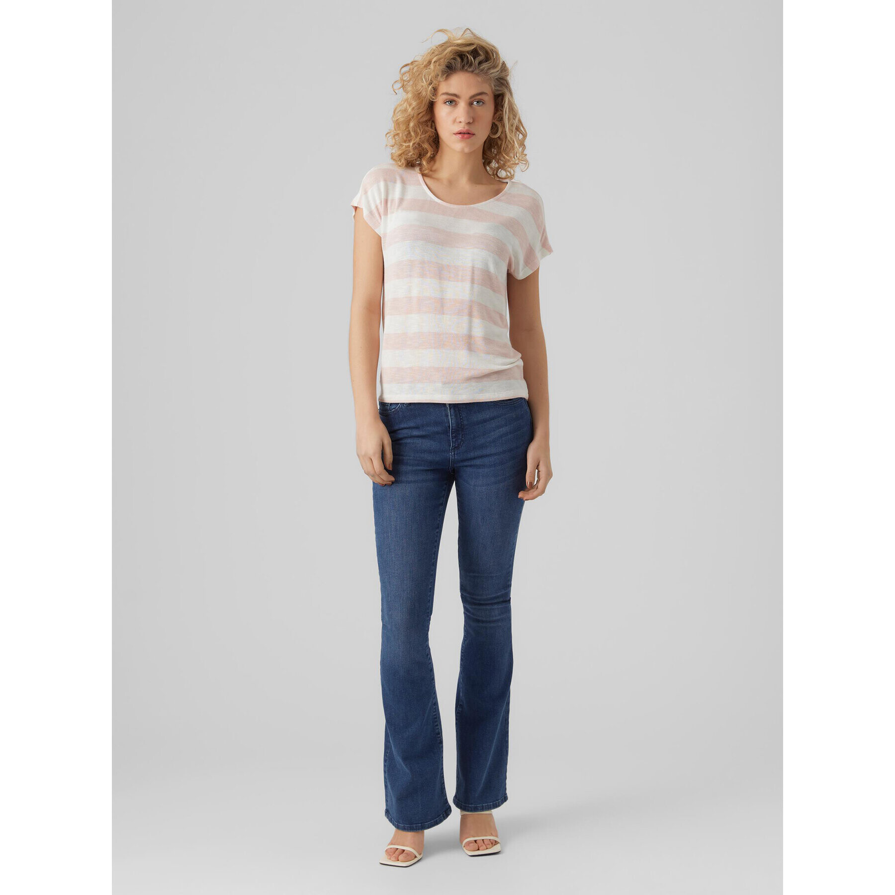 Vero Moda Тишърт Wide 10284474 Розов Box Fit - Pepit.bg