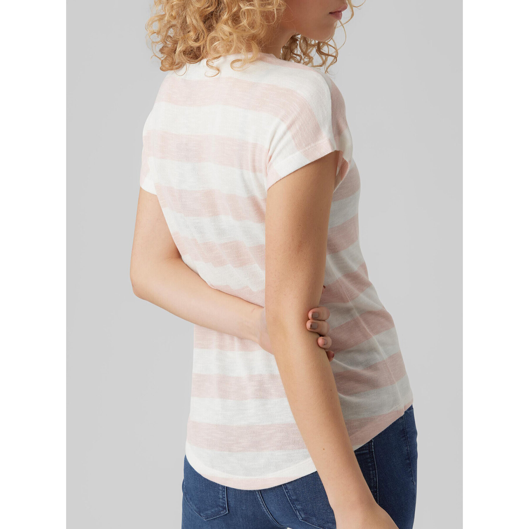 Vero Moda Тишърт Wide 10284474 Розов Box Fit - Pepit.bg