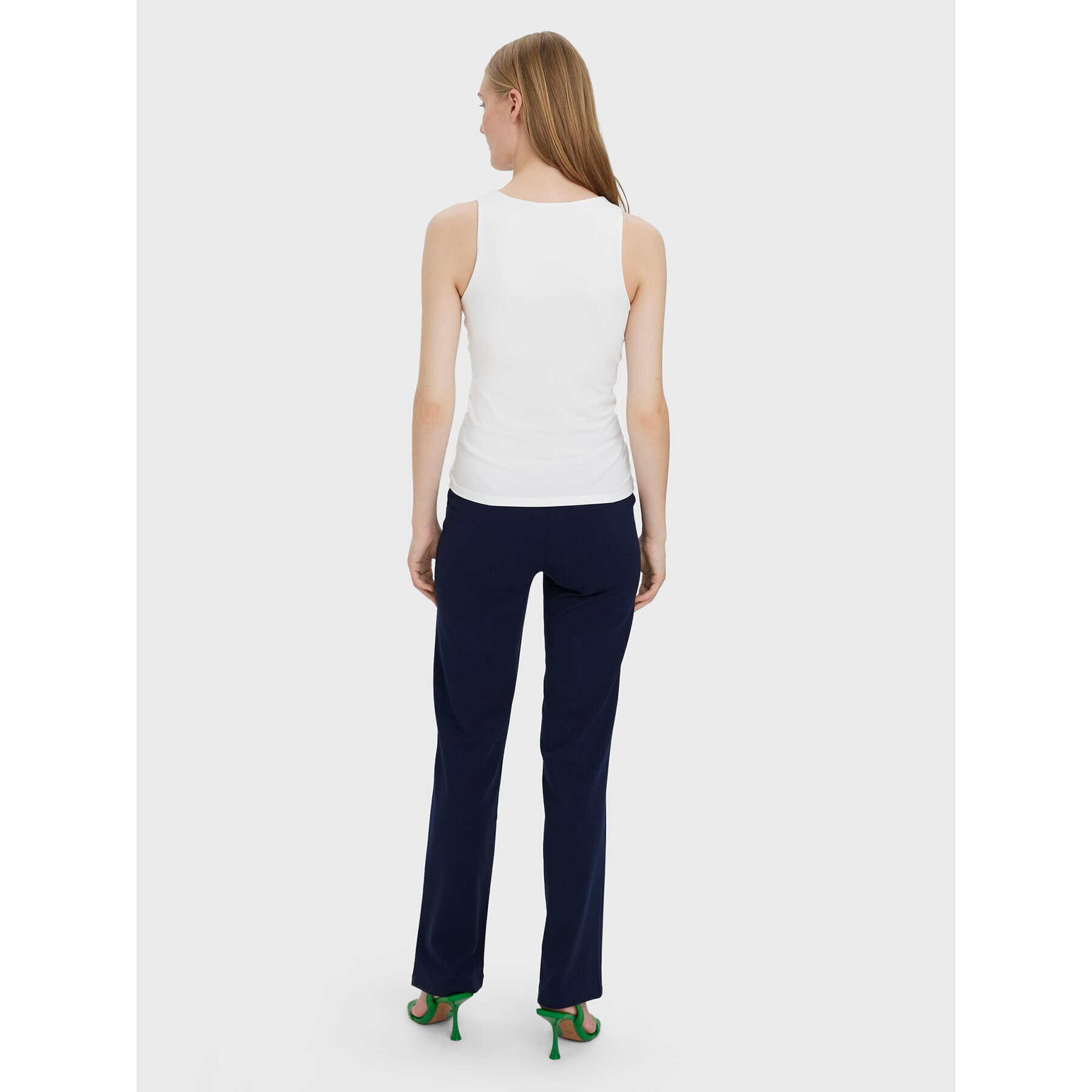 Vero Moda топ Bianca 10279787 Бял Slim Fit - Pepit.bg