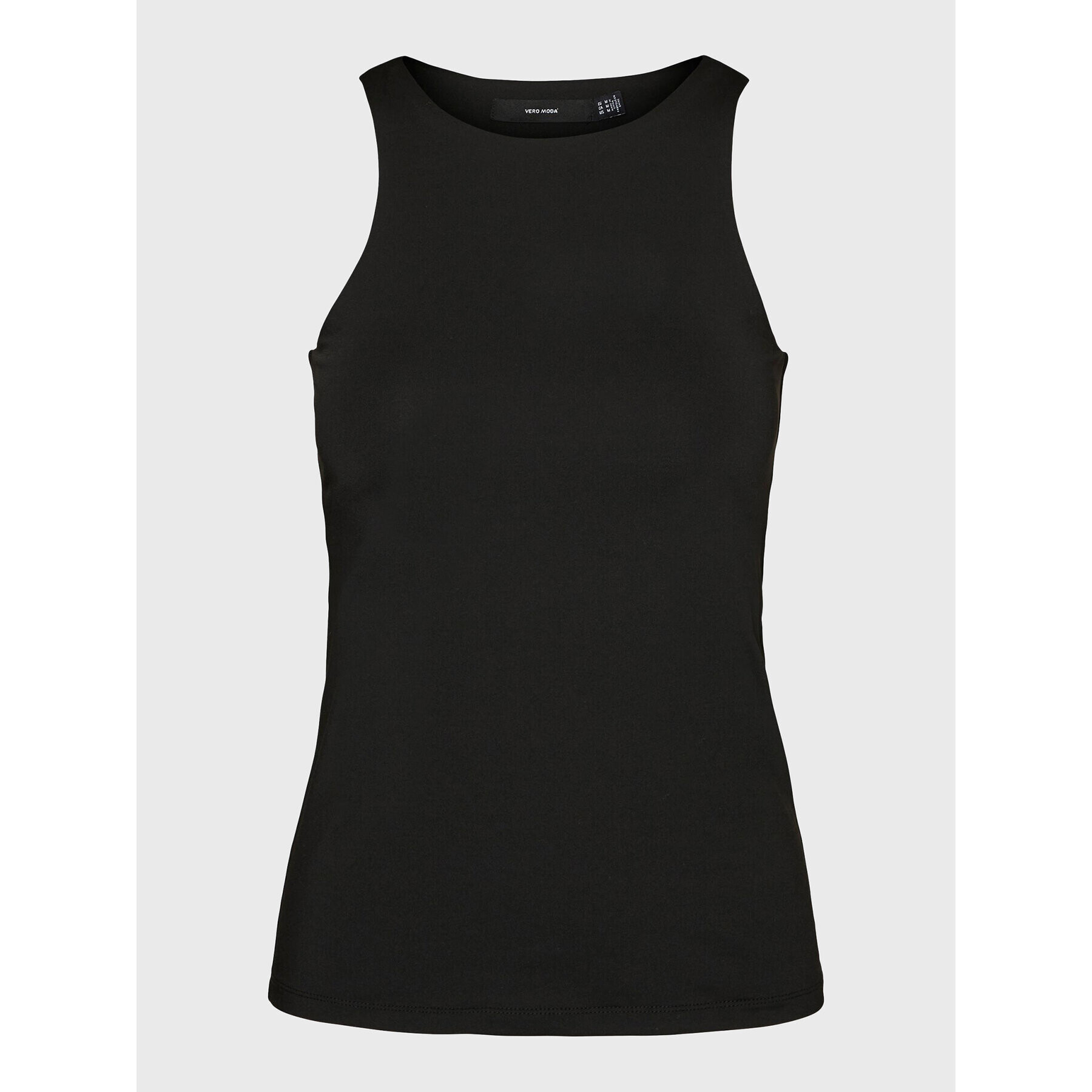 Vero Moda топ Bianca 10279787 Черен Slim Fit - Pepit.bg