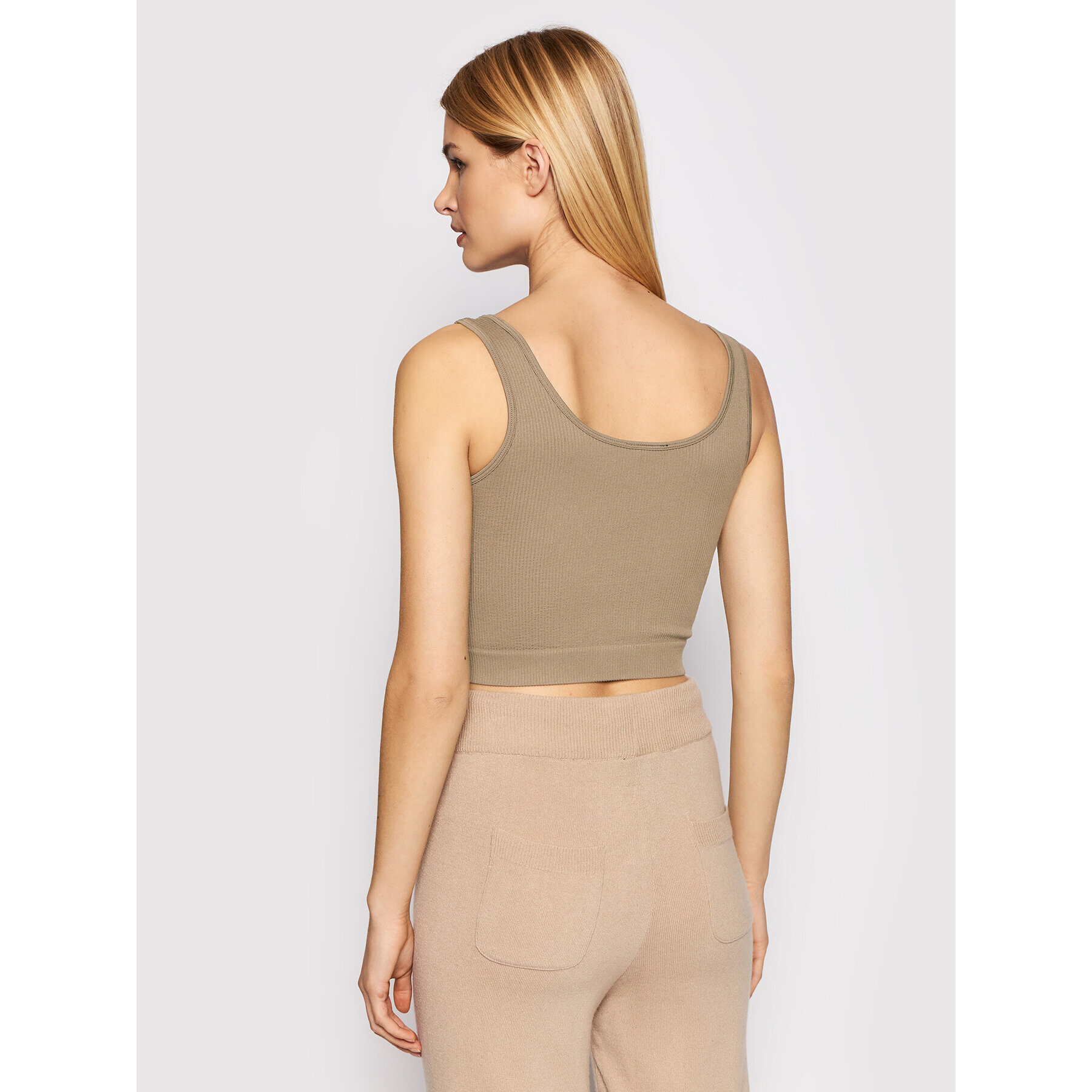 Vero Moda топ Eve 10252057 Кафяв Slim Fit - Pepit.bg