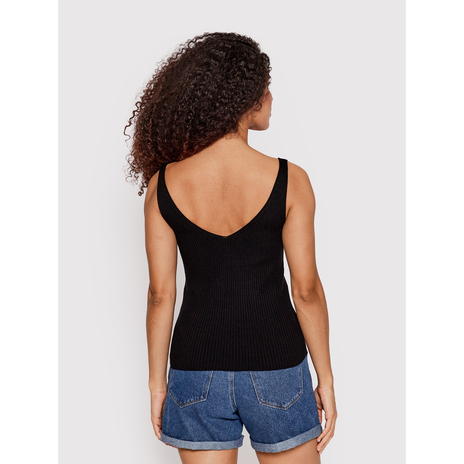 Vero Moda топ Glory 10264760 Черен Slim Fit - Pepit.bg