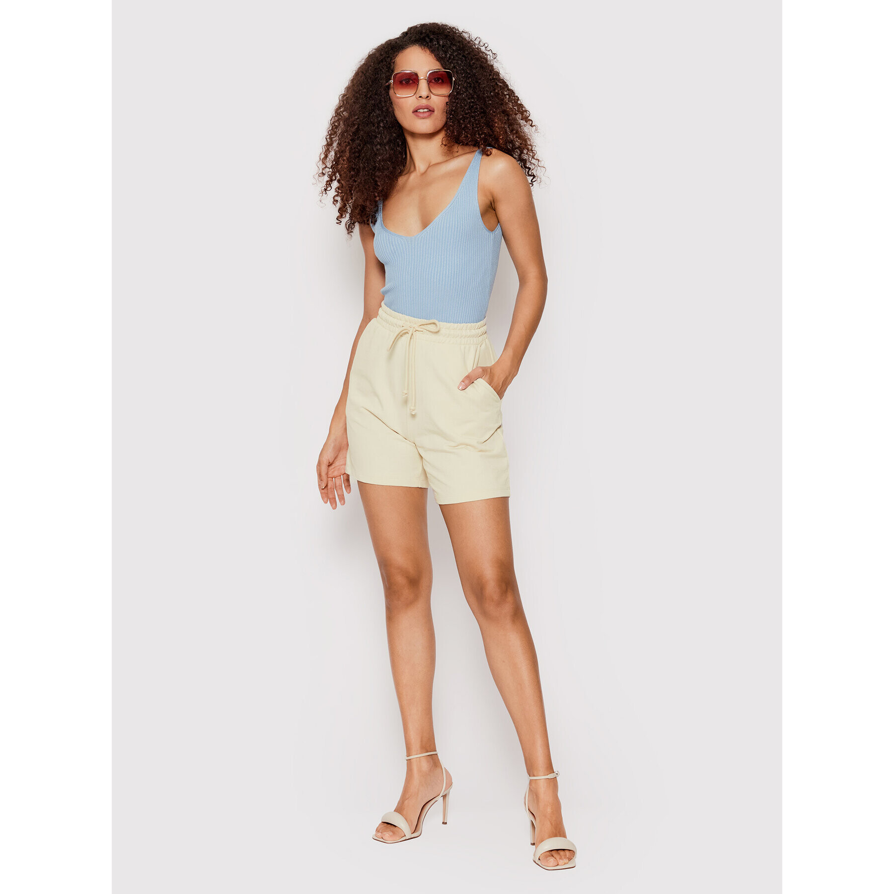 Vero Moda топ Glory 10264760 Син Slim Fit - Pepit.bg