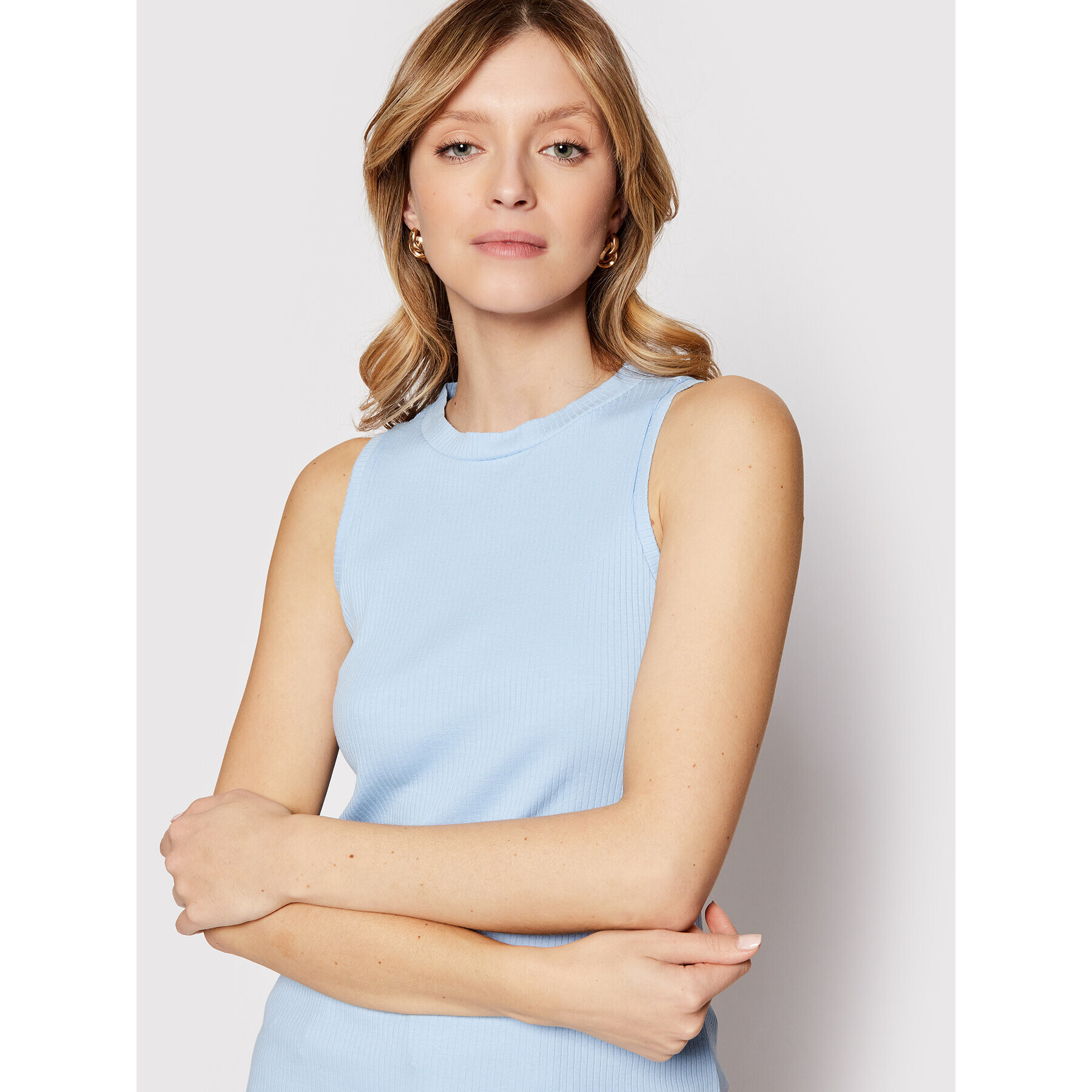 Vero Moda топ Lavender 10230435 Син Slim Fit - Pepit.bg